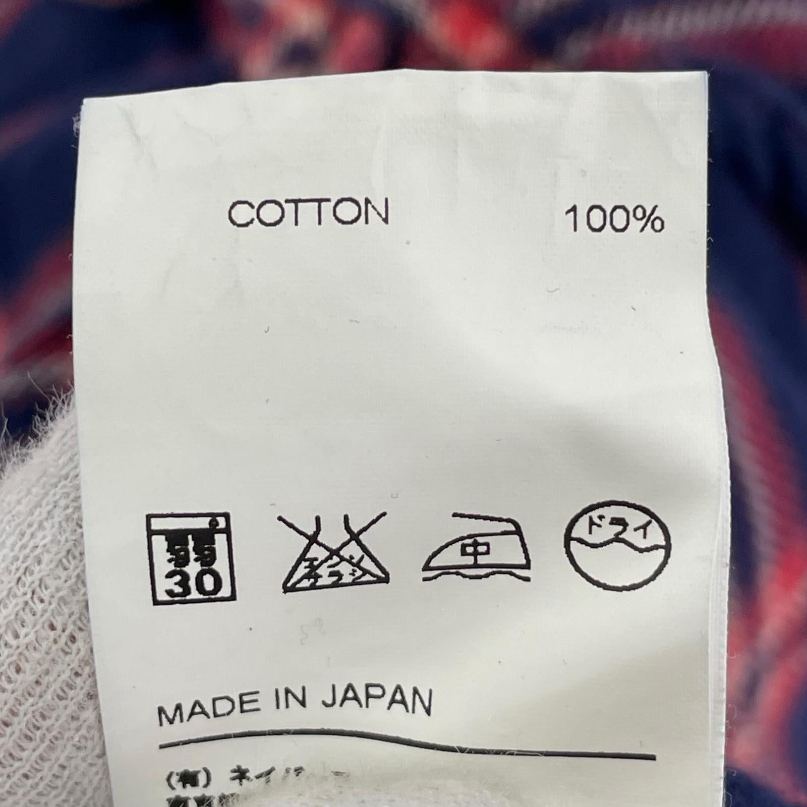 長袖シャツ チェック 青紺 (S) S