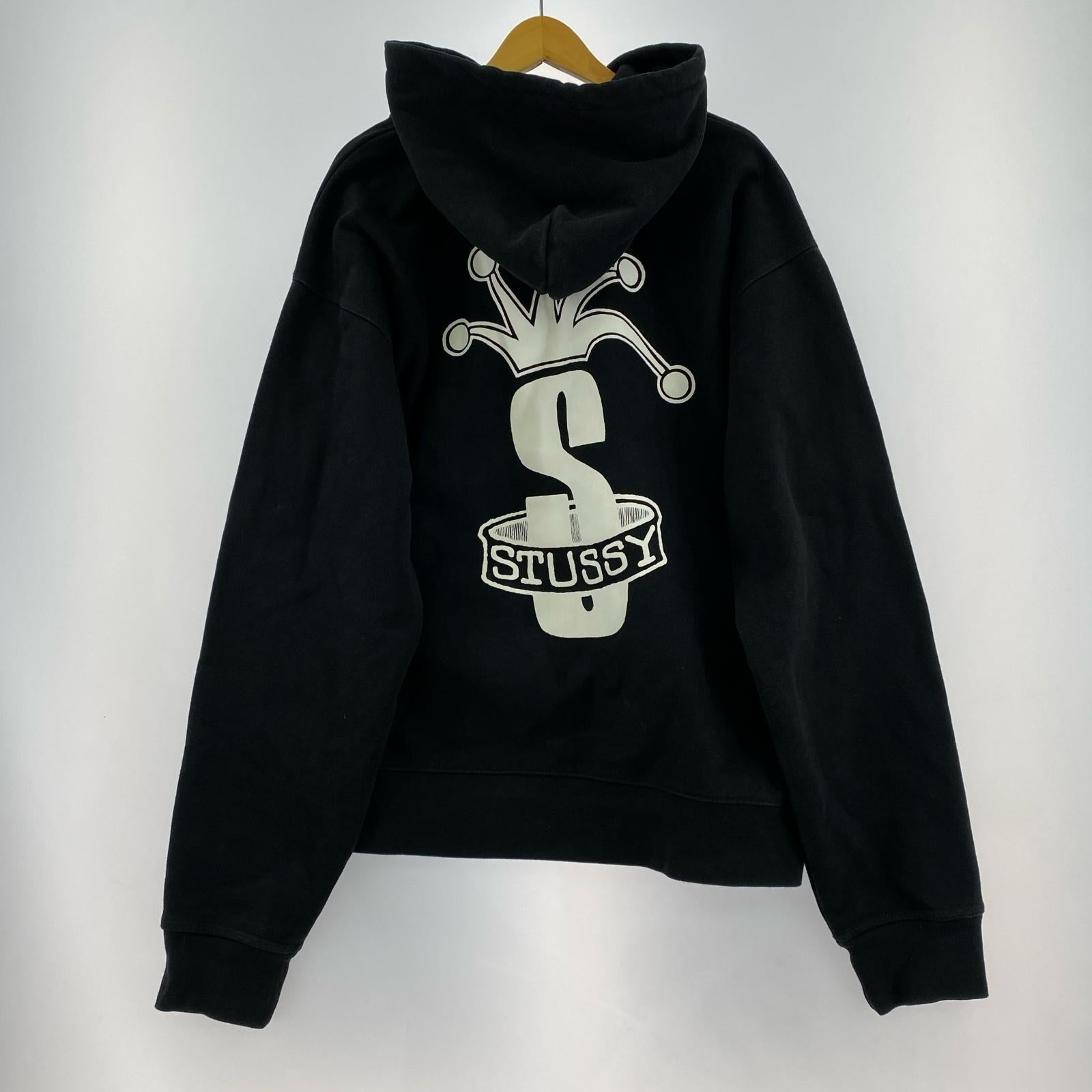 パーカー STUSSY CROWN ZIP HOODIE BLK ブラック