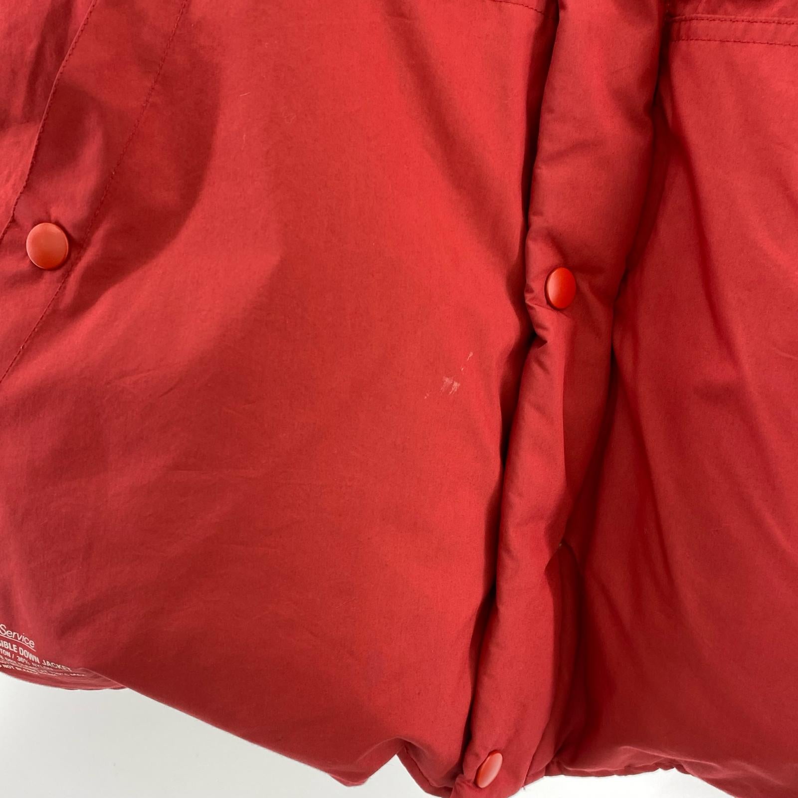ダウンジャケット REVERSIBLE BLOUSON ネイビー/レッド (L)
