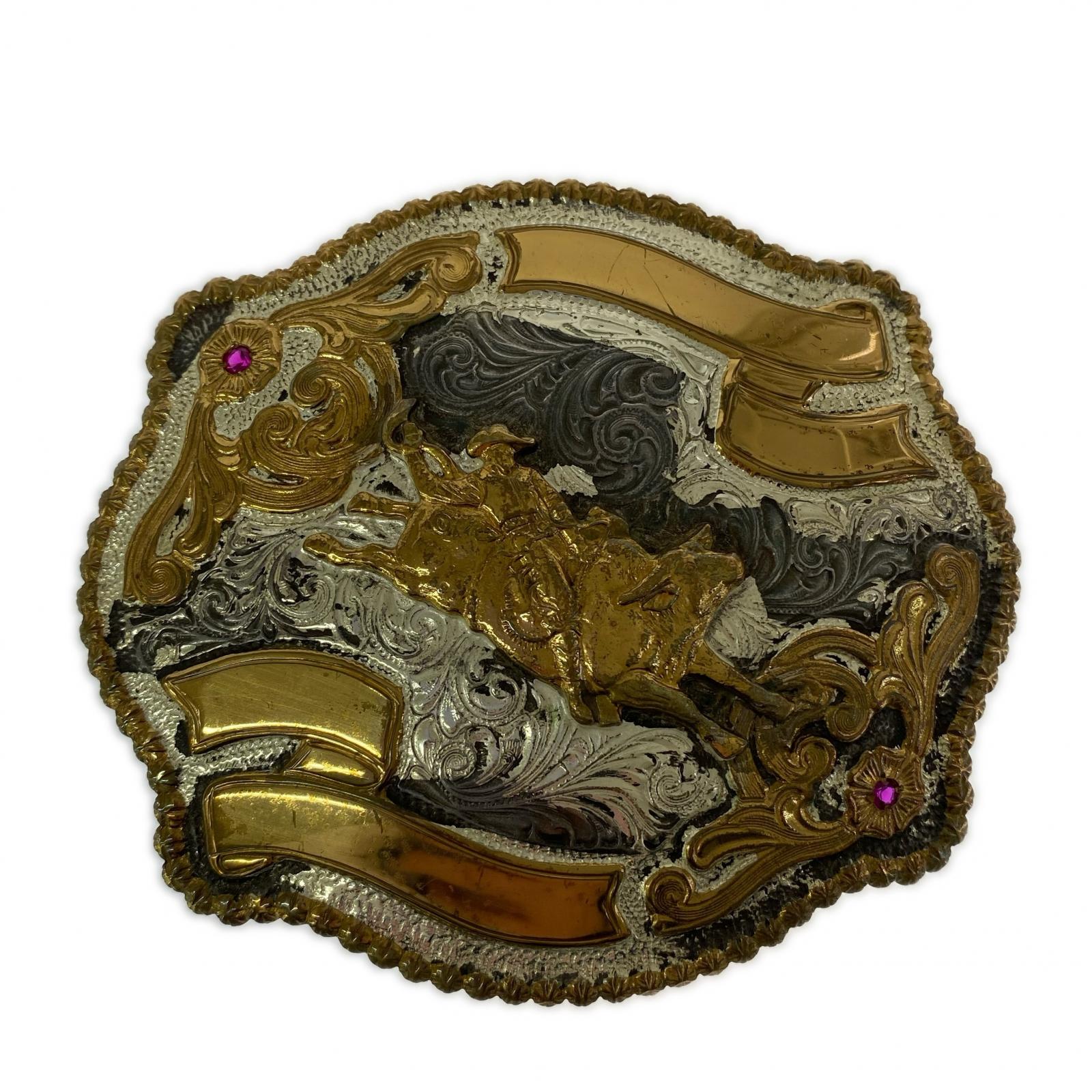 その他アクセサリー CRUMRINE ベルトバックル ロデオ シルバー