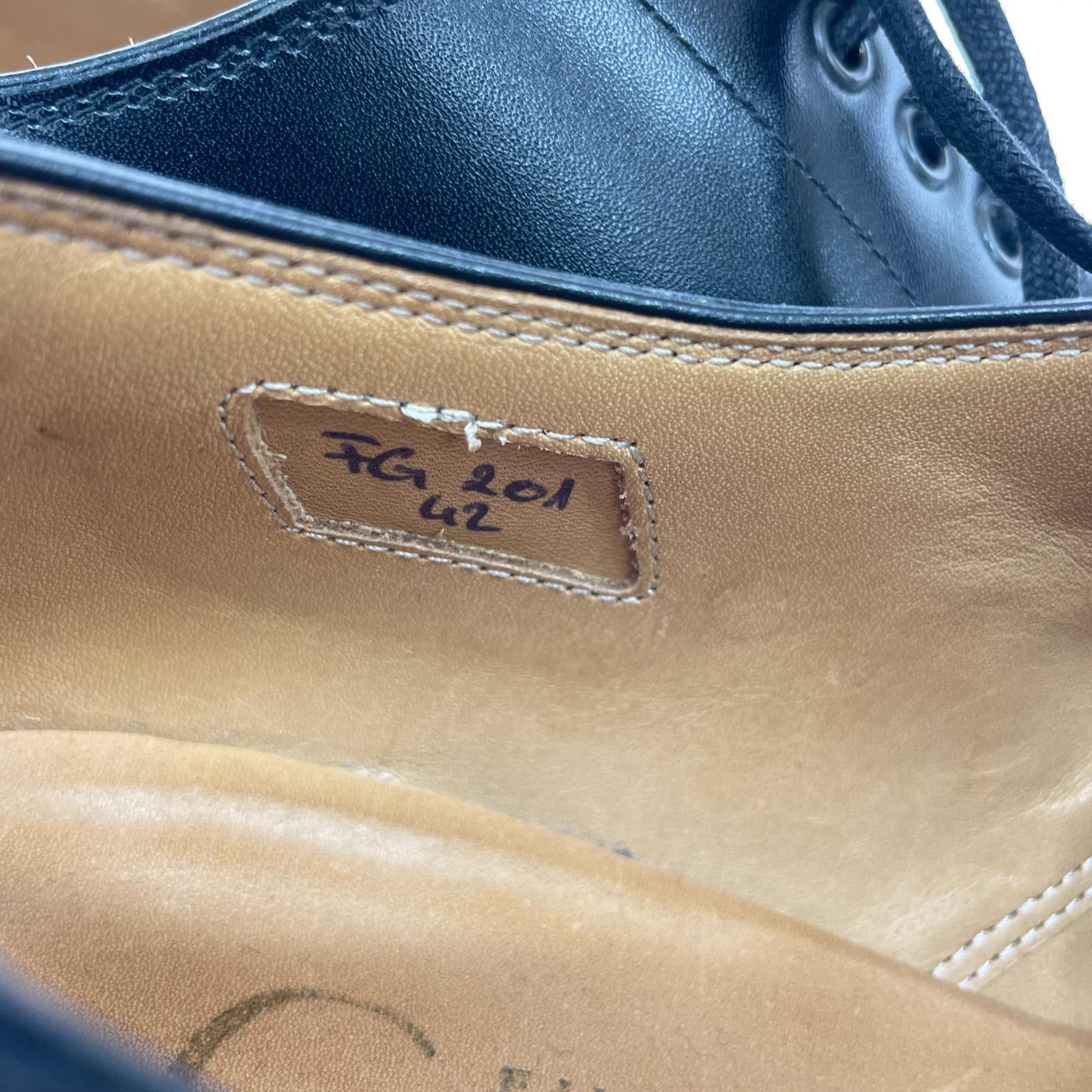 シューズ F.LLI Giacometti FG 201 GIORDANO 黒 42 42 ブラック