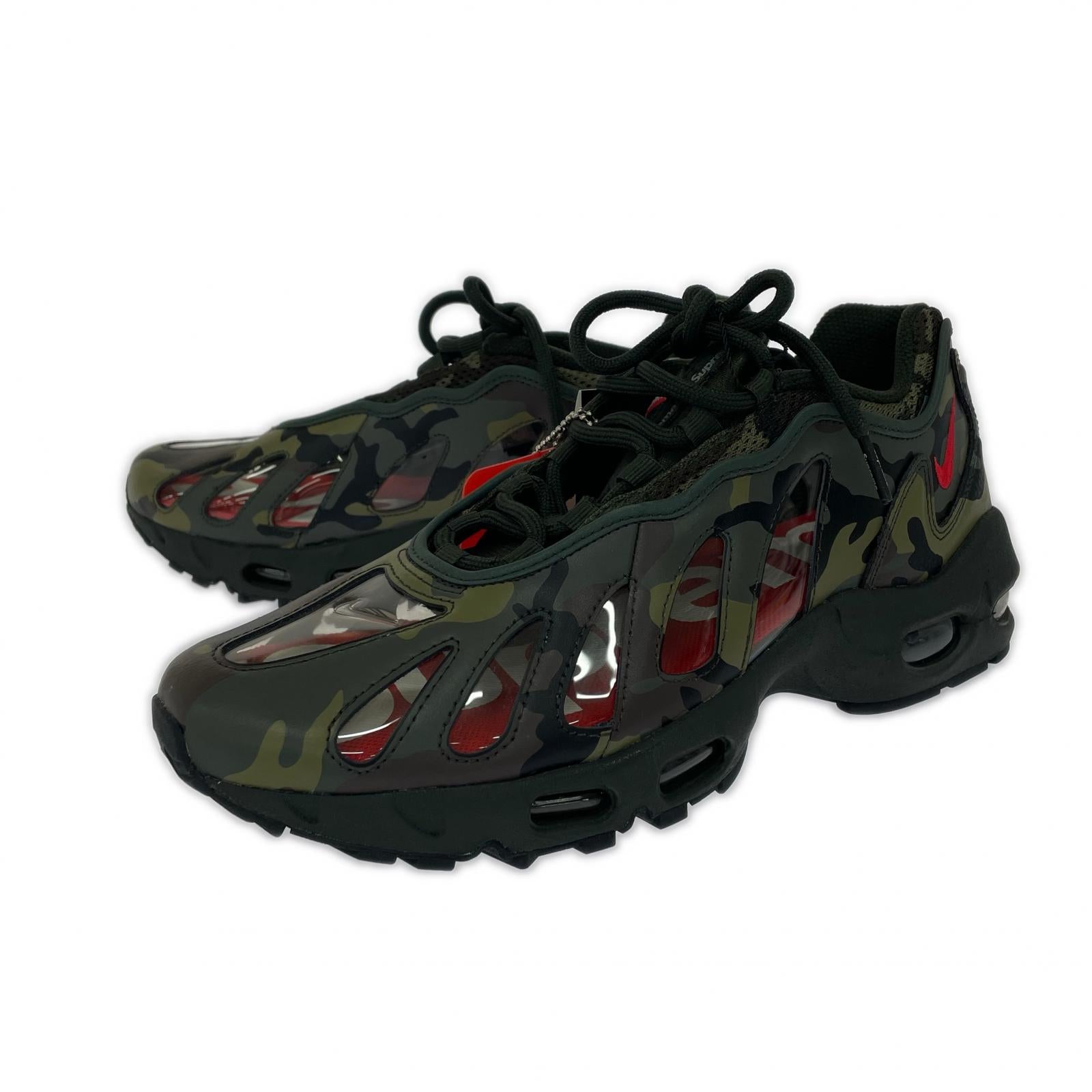 スニーカー NIKE SUPREME AIR MAX 96 DARK ARMY CAMO 27.5cm (US9 1/2 UK9 EU45)