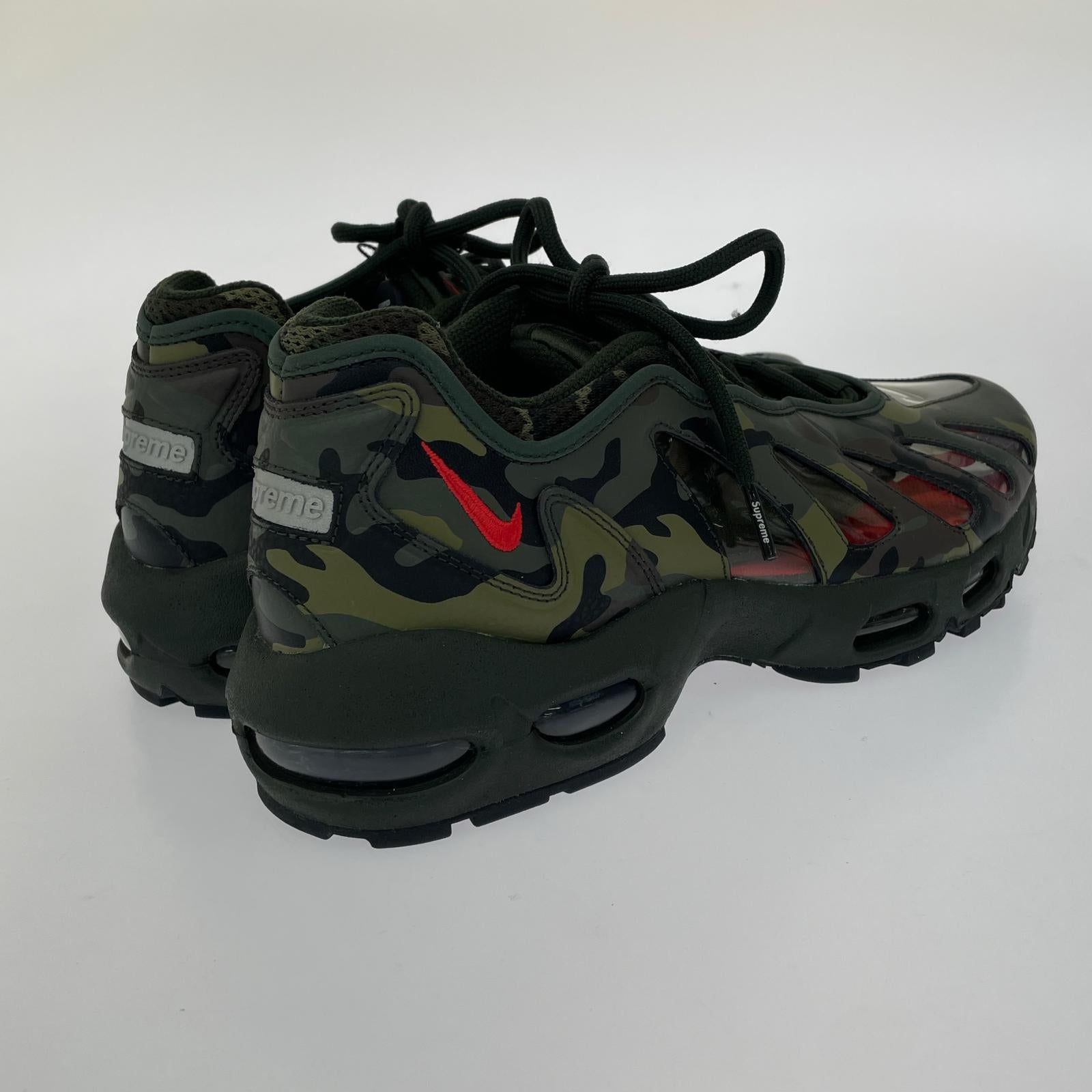 スニーカー NIKE SUPREME AIR MAX 96 DARK ARMY CAMO 27.5cm (US9 1/2 UK9 EU45)