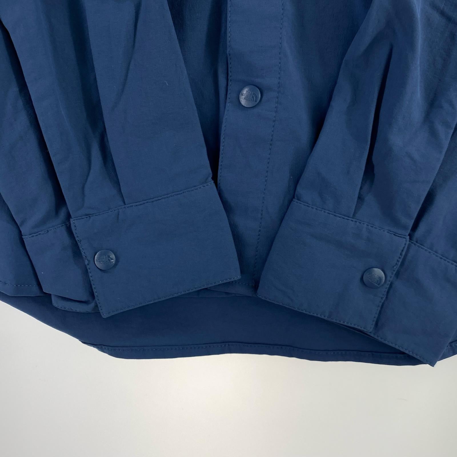 長袖シャツ Alpenbro Long Sleeve Woven Shirt(M) M ブルー