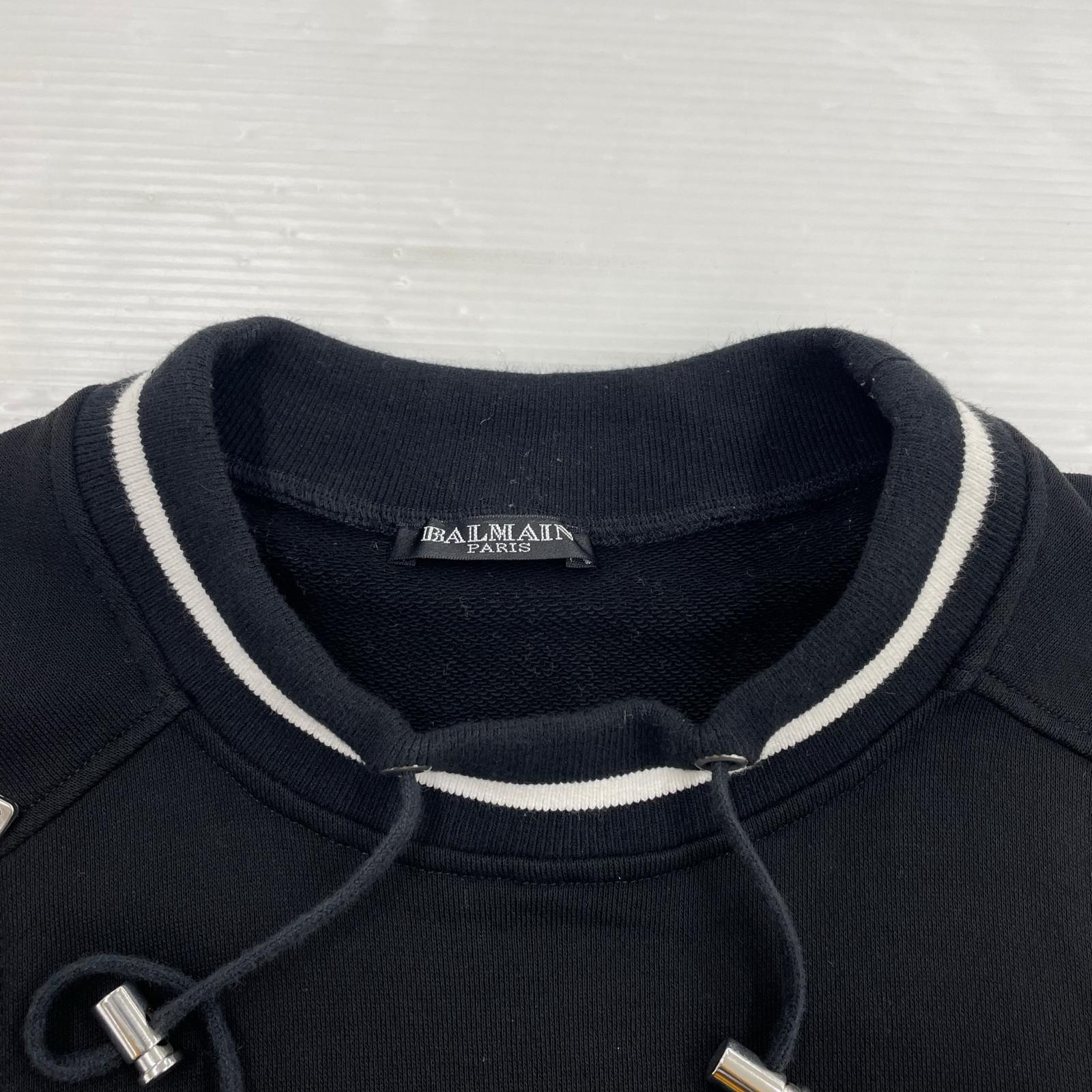 長袖シャツ Cotton Knit Sleeveless Zip (S) S ブラック