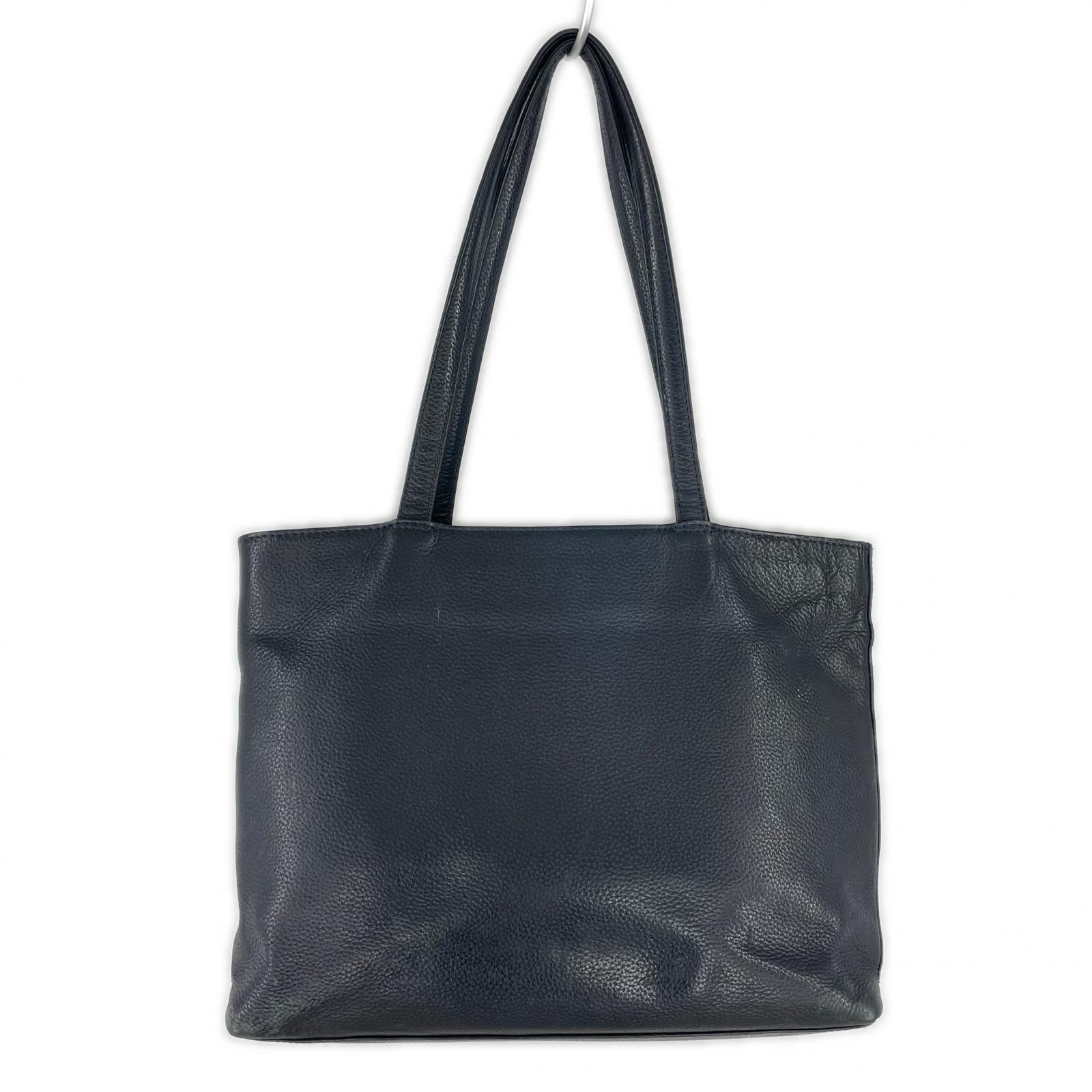 その他バッグ HushTug レザートートバッグ ネイビー