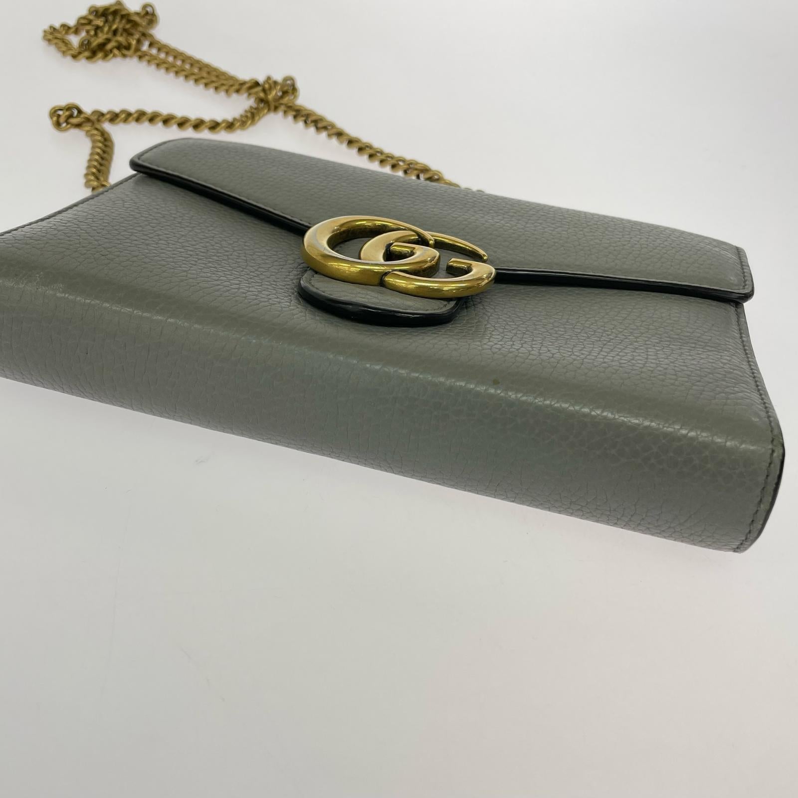 GUCCI/GGマーモント/チェーンウォレット/401232