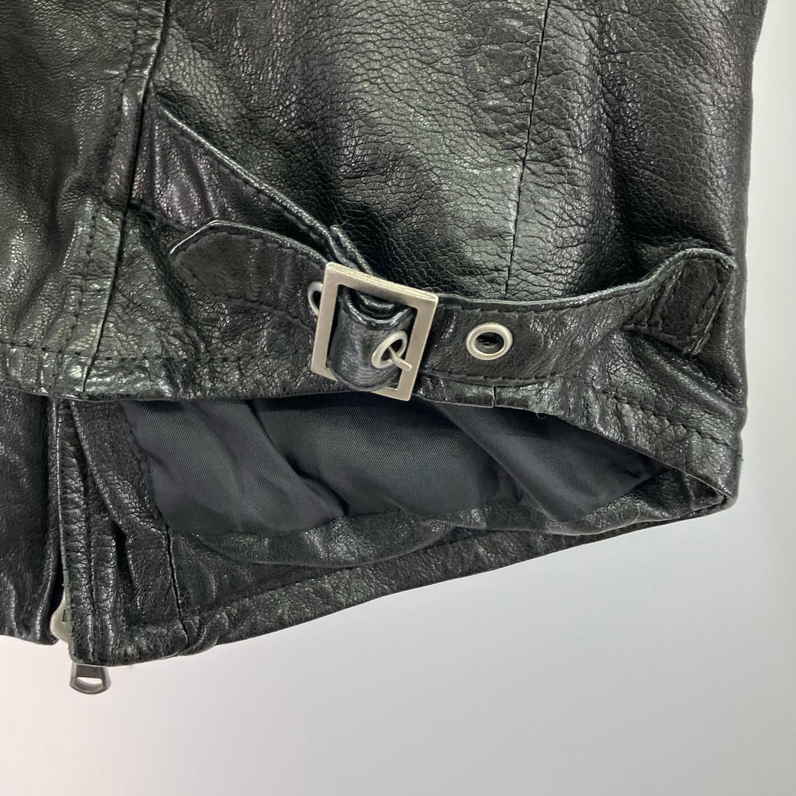 レザージャケット RETRO GRADE シングルライダースジャケット M ブラック