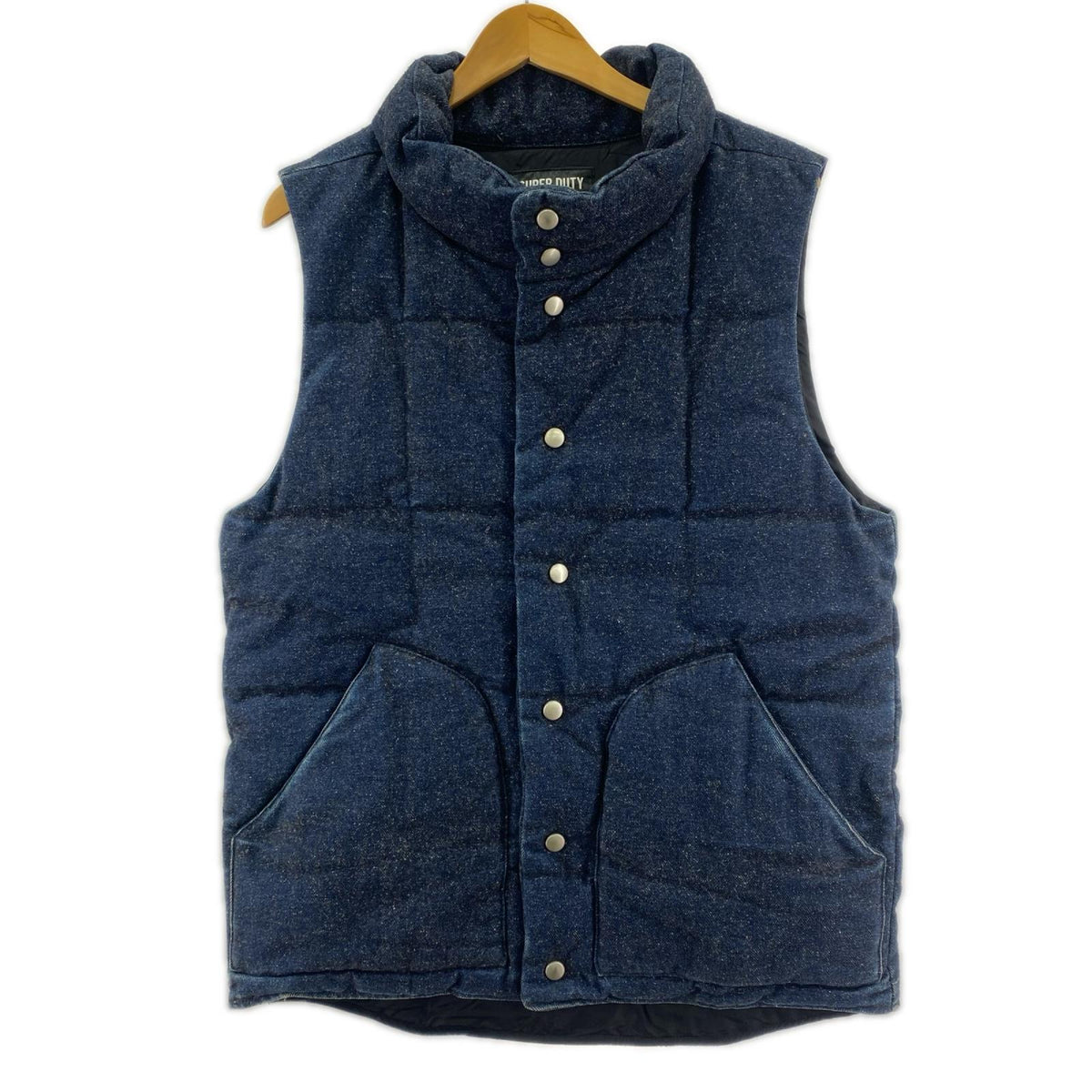 ジャケット ×BORN FREE ダウンベスト L ブルー