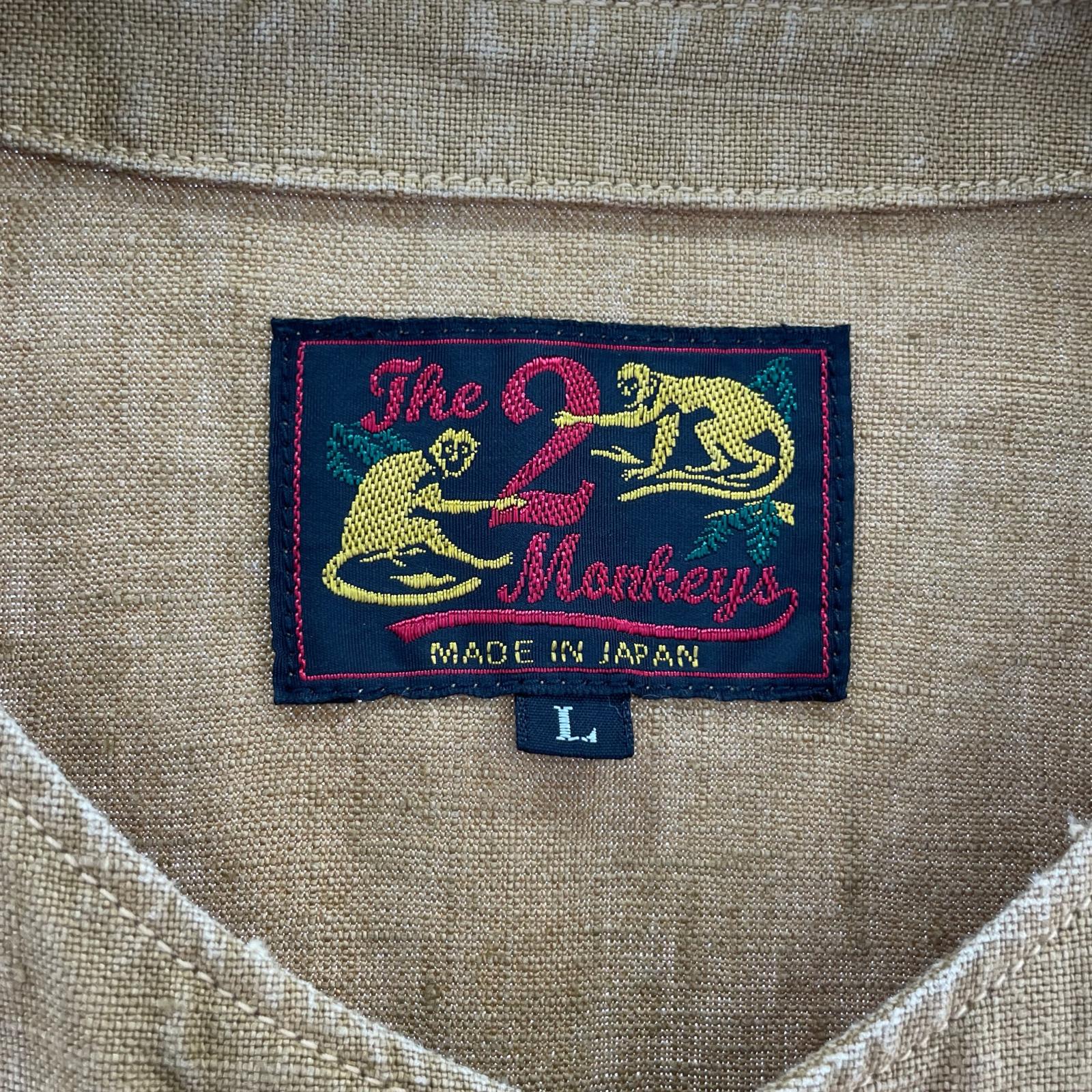 長袖シャツ Linen Sport Shirt L ブラウン
