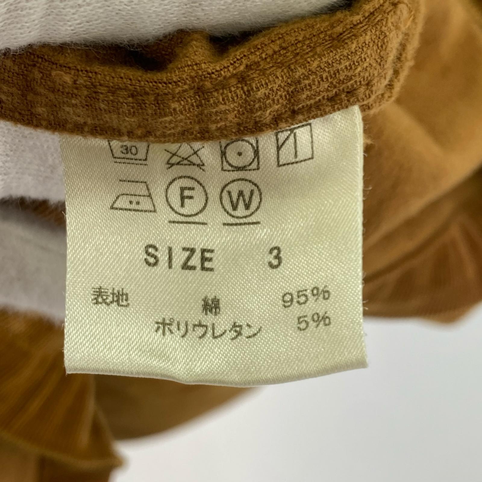 半袖Tシャツ コーデュロイ ブラウン 3 ブラウン