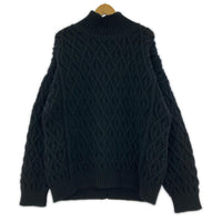 ニット 21AW HARD TWIST MERINO ARAN KNIT 4 ブラック ブラック