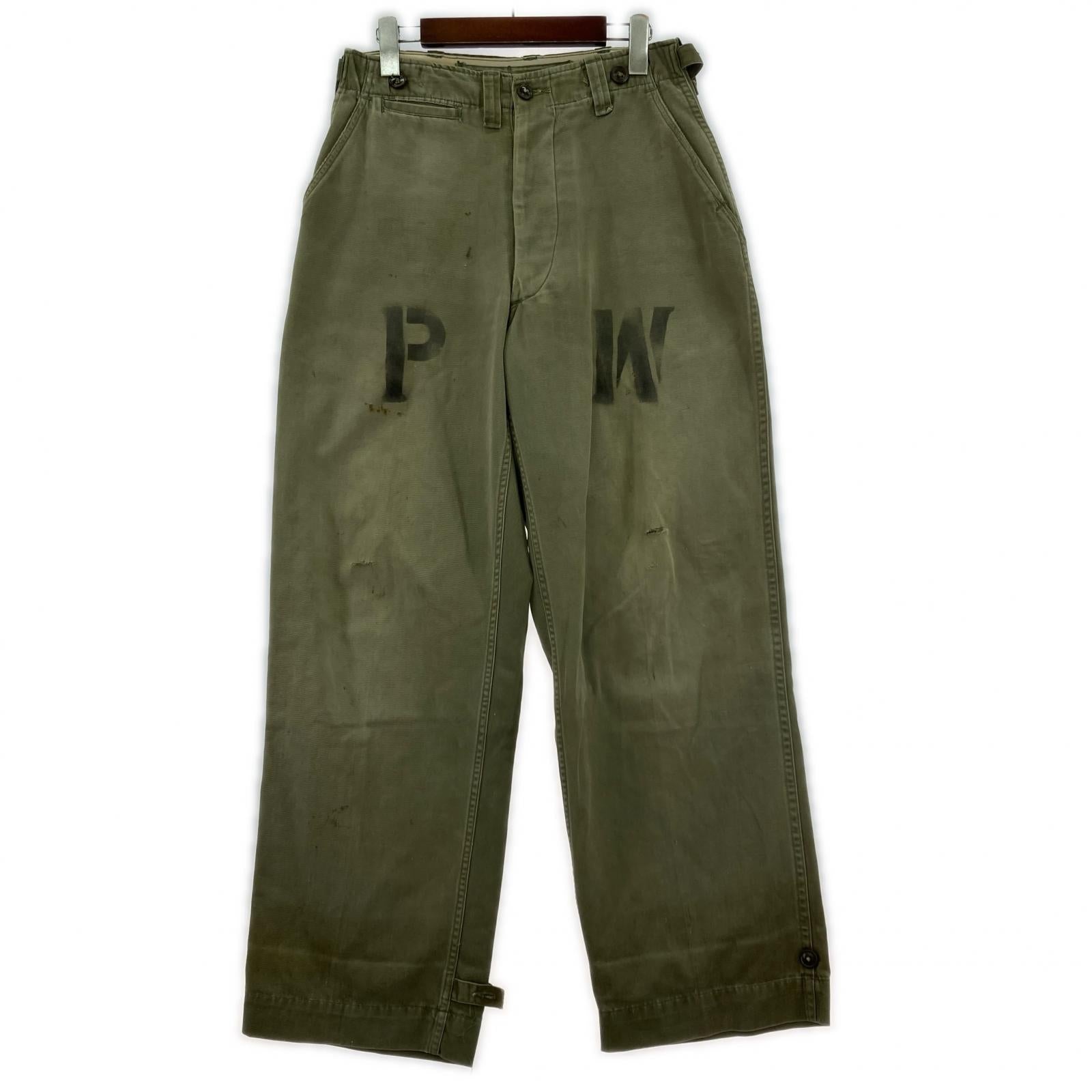 パンツ 40s US.ARMY M-45 PW (実寸W29) カーキ カーキ