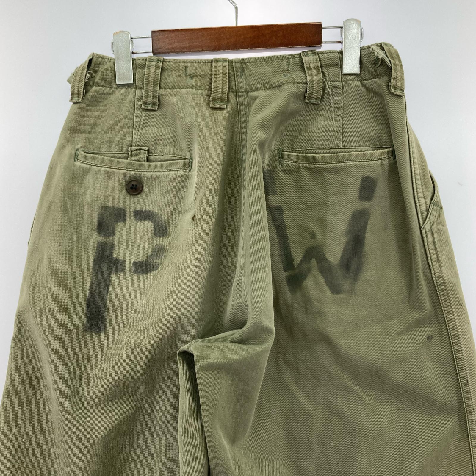 パンツ 40s US.ARMY M-45 PW (実寸W29) カーキ カーキ