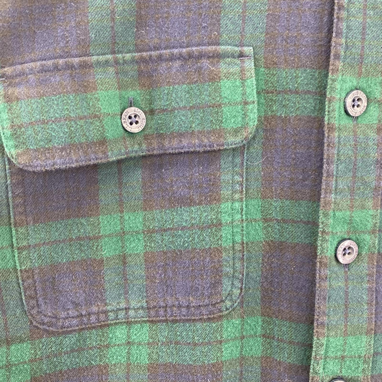 長袖シャツ L.L.Bean ブラックウォッチ ネルシャツ L