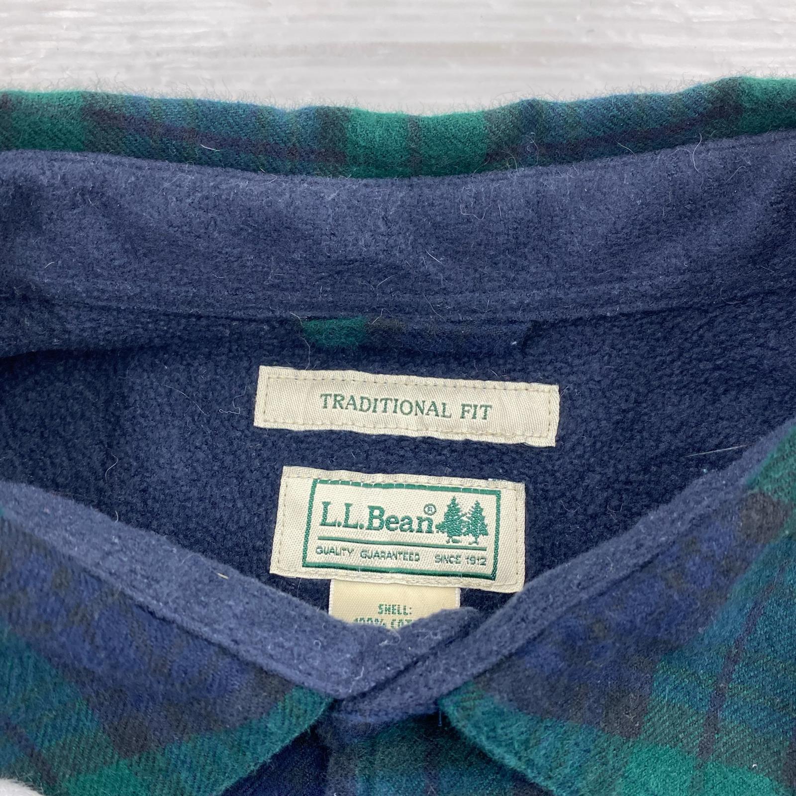 長袖シャツ L.L.Bean ブラックウォッチ ネルシャツ L