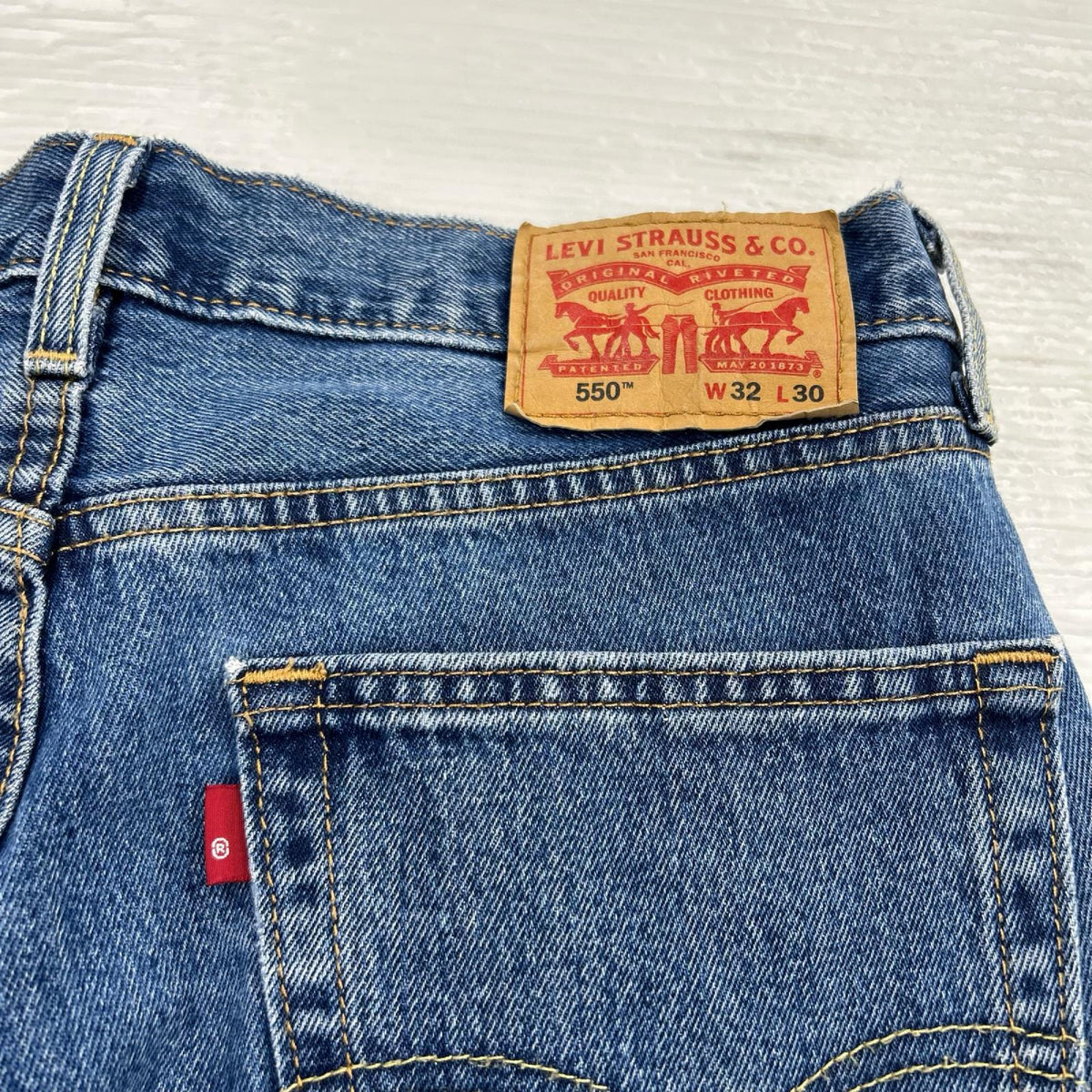 デニムパンツ テーパードバギーパンツ 550-4834