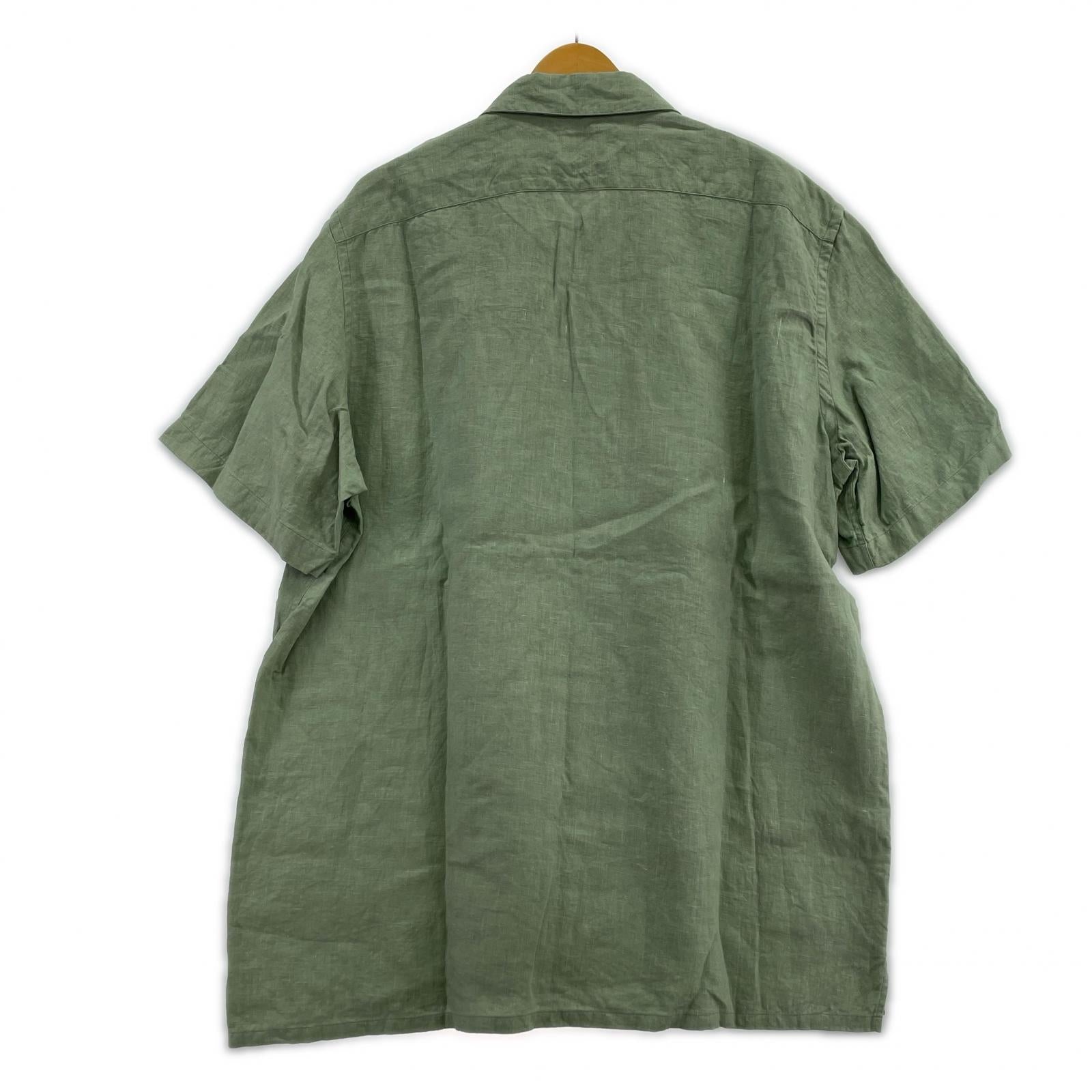 半袖シャツ Paul Smith S/Sリネンシャツ XL グリーン