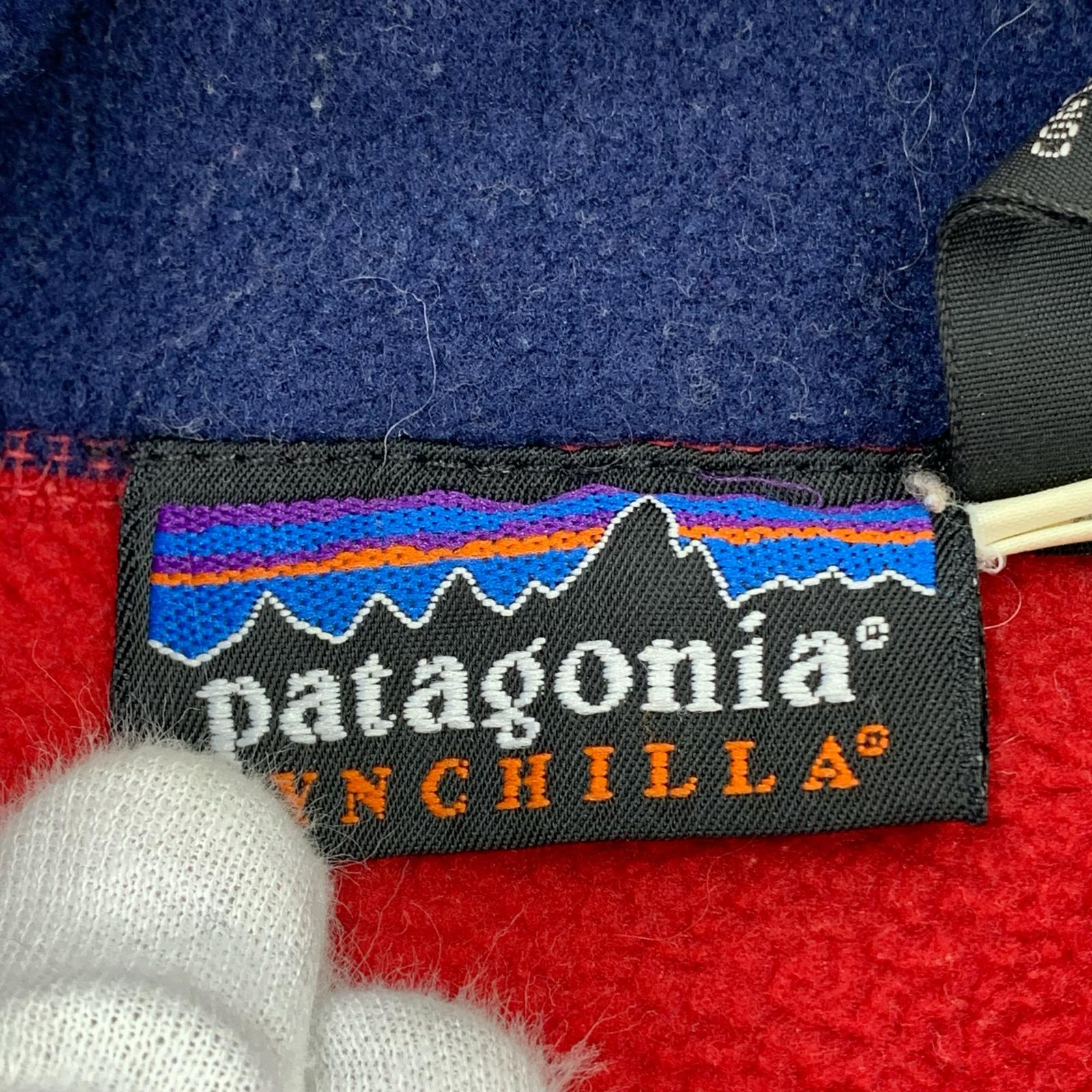 長袖シャツ patagonia USA製 シンチラフリースベスト 赤 (S) S レッド