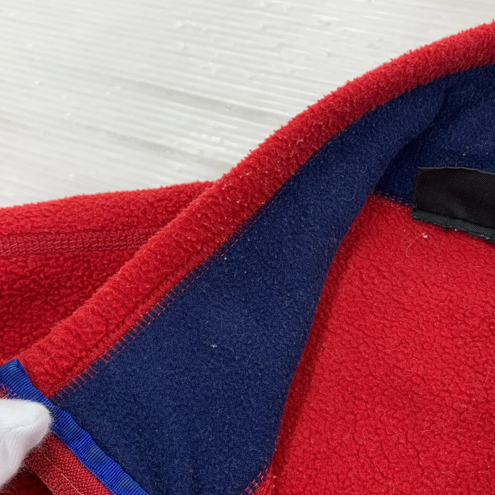 長袖シャツ patagonia USA製 シンチラフリースベスト 赤 (S) S レッド