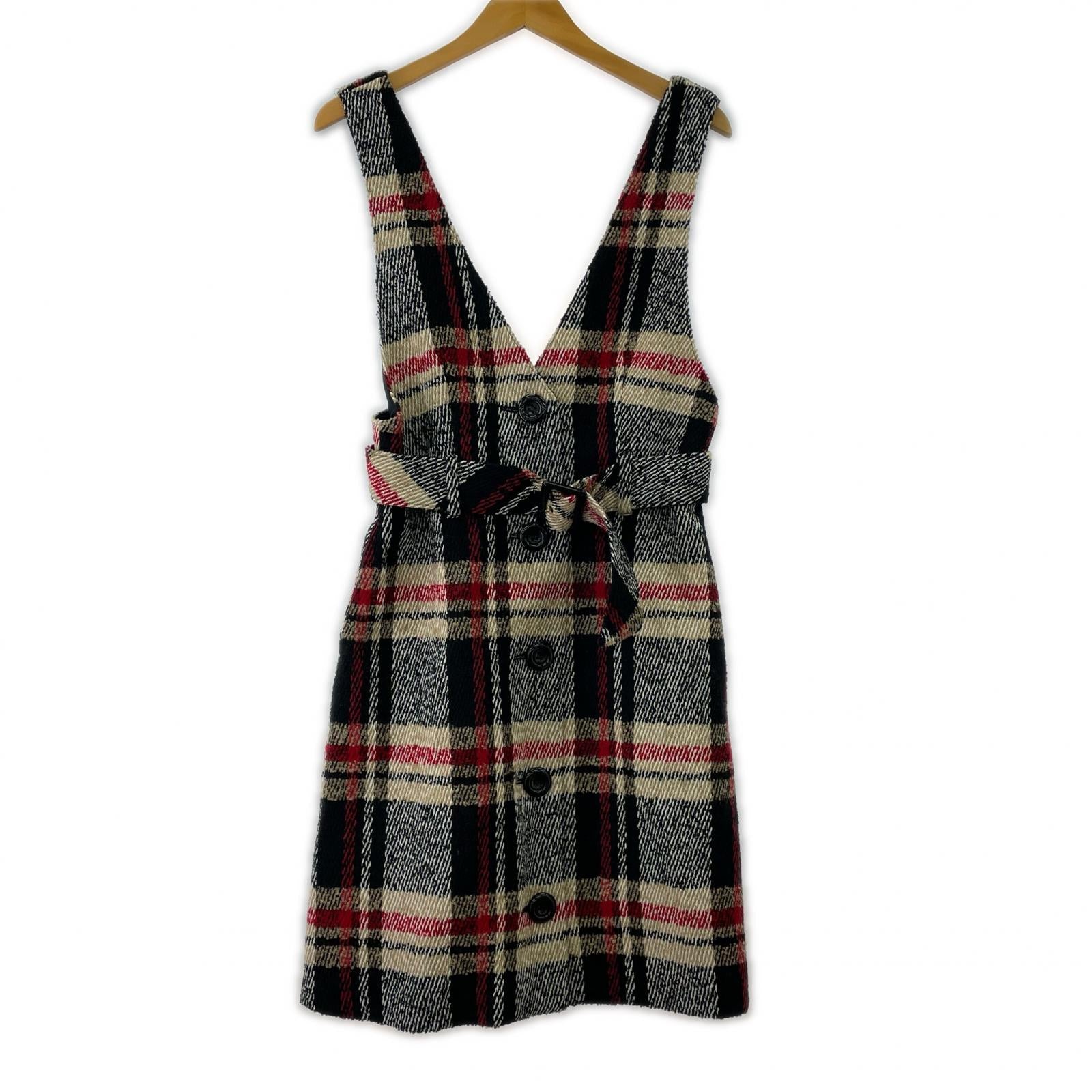 スカート BLUE LABEL サロペットスカート チェック マルチカラー
