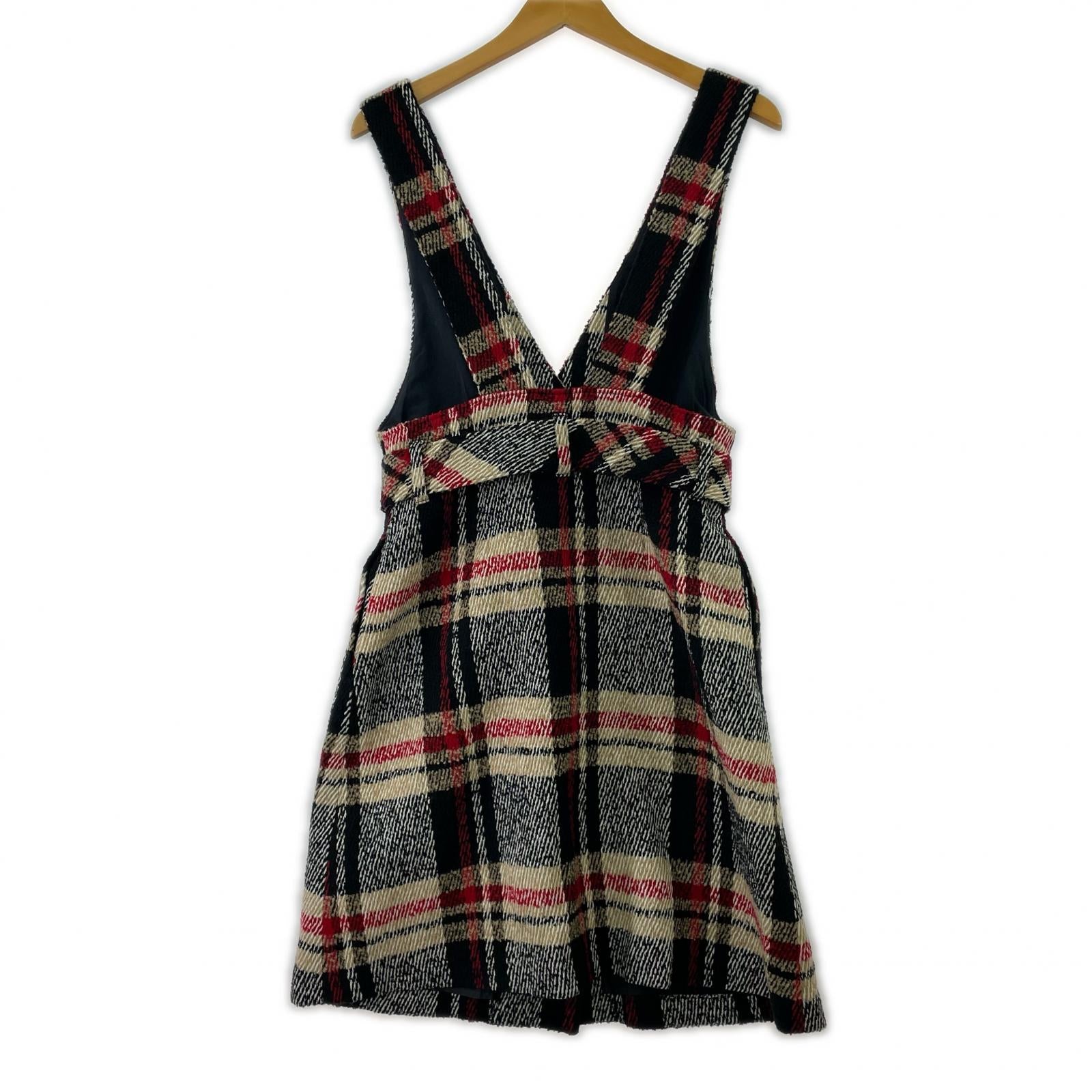 スカート BLUE LABEL サロペットスカート チェック マルチカラー