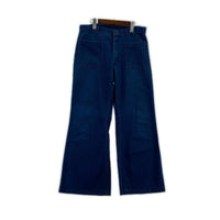 デニムパンツ US NAVY デニムセーラーパンツ W34 34 ブルー