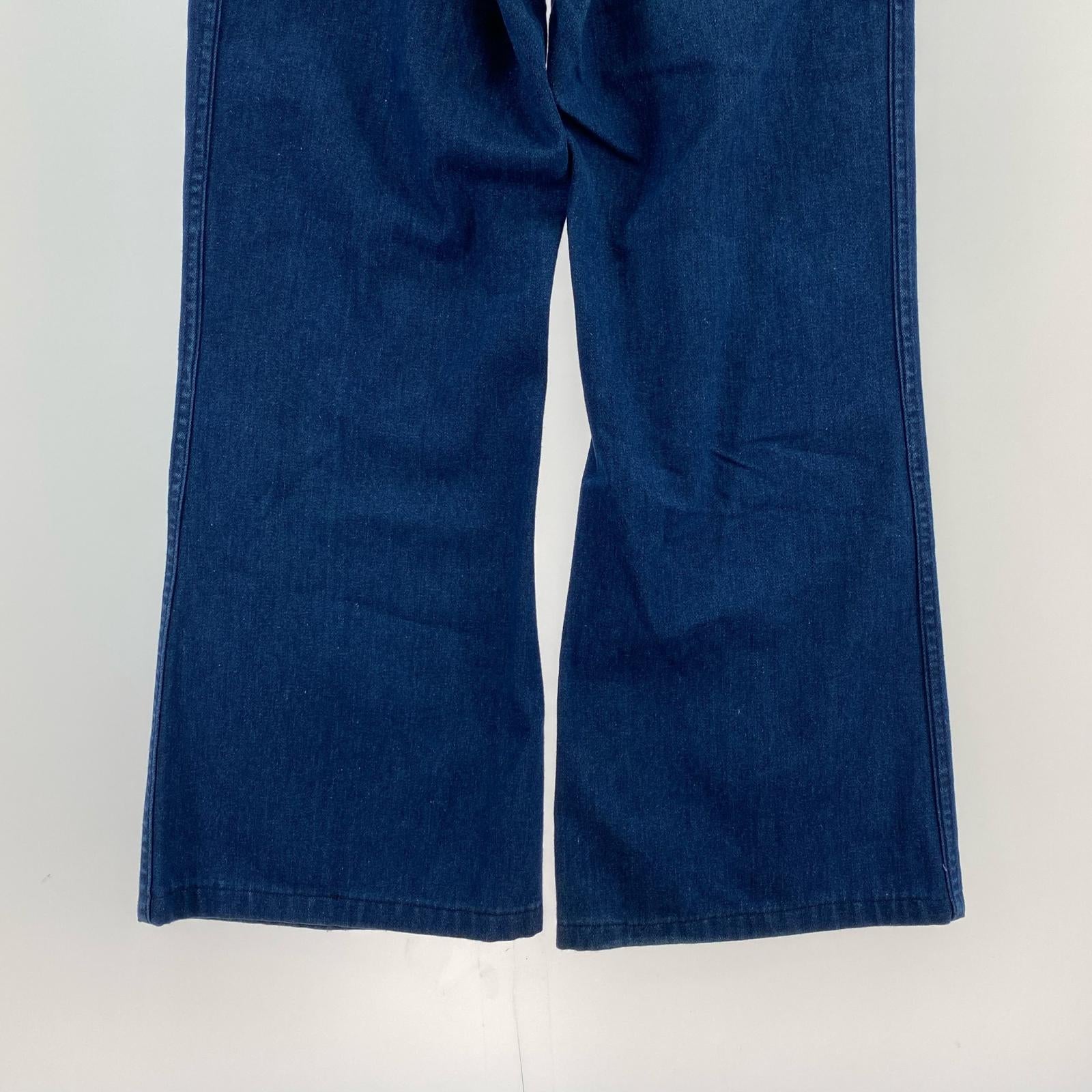 デニムパンツ US NAVY デニムセーラーパンツ W34 34 ブルー