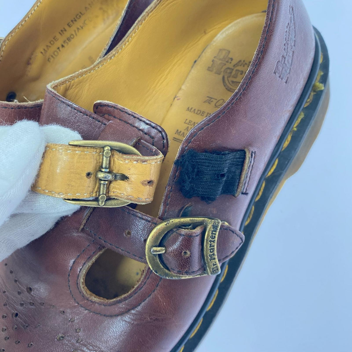 ブーツ イングランド製 ダブルモンクストラップ BRW ブラウン