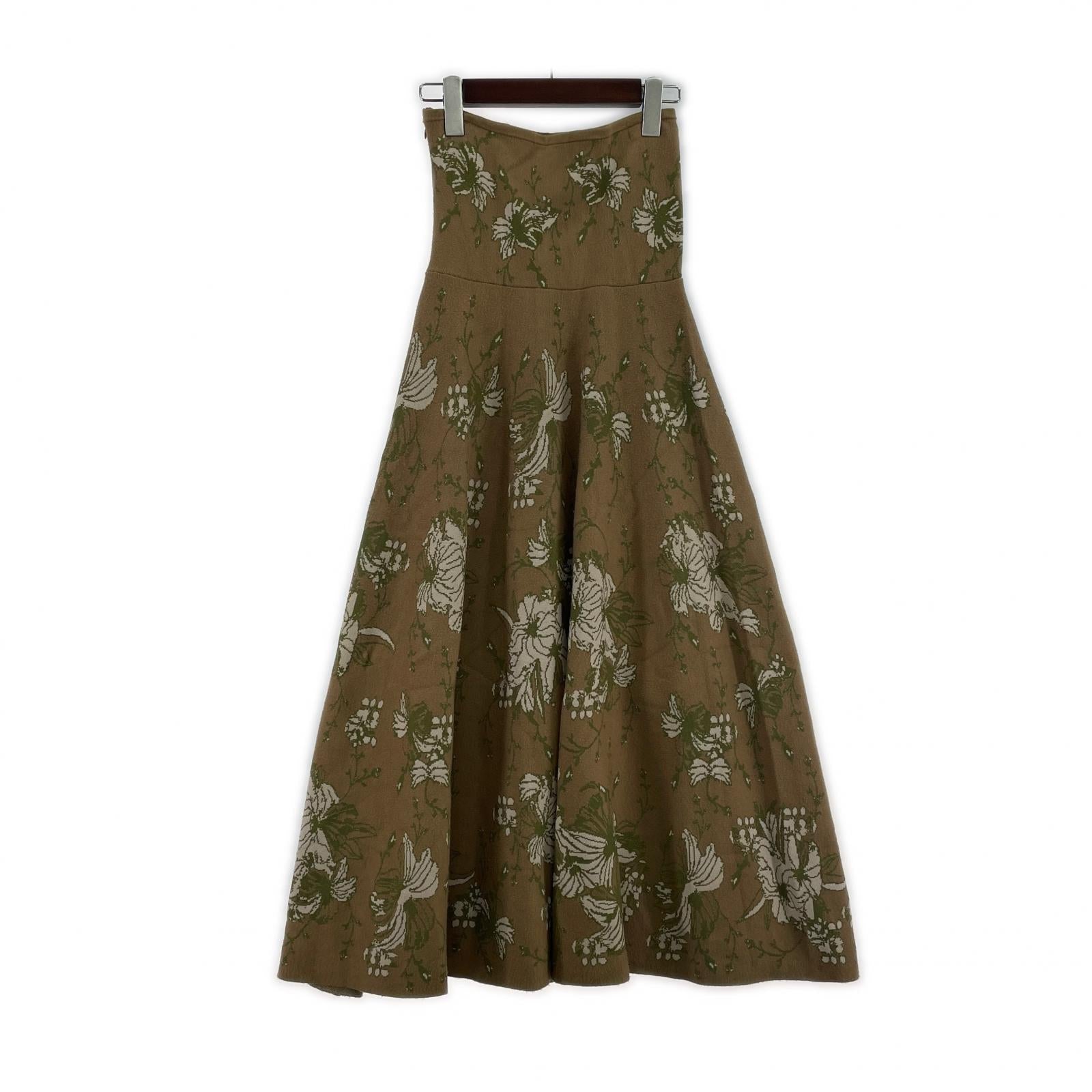 ロングスカート OVER HIGH WAIST KNIT SKIRT