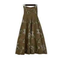 ロングスカート OVER HIGH WAIST KNIT SKIRT