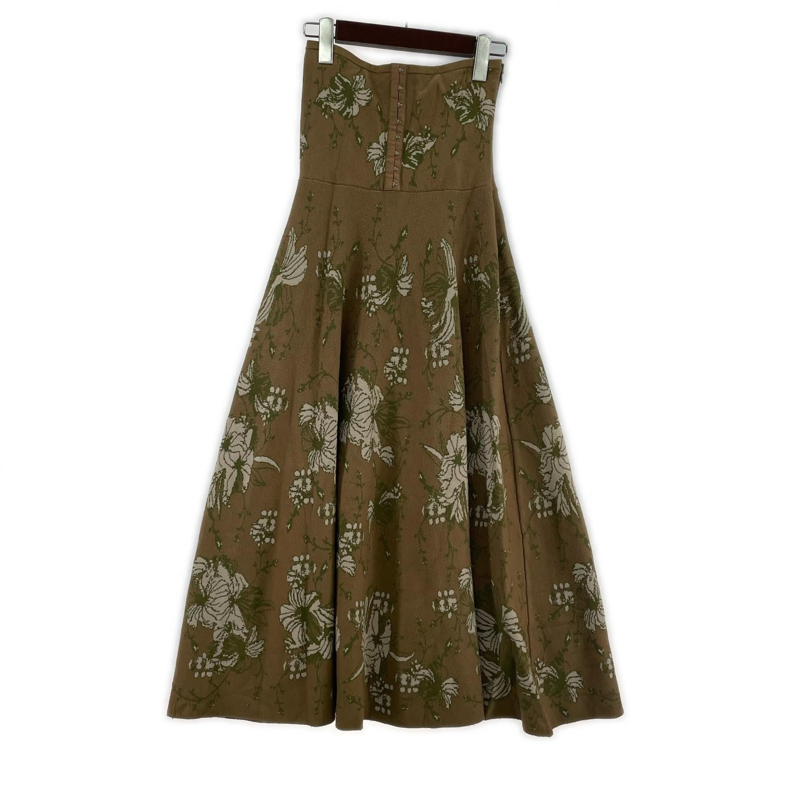 ロングスカート OVER HIGH WAIST KNIT SKIRT
