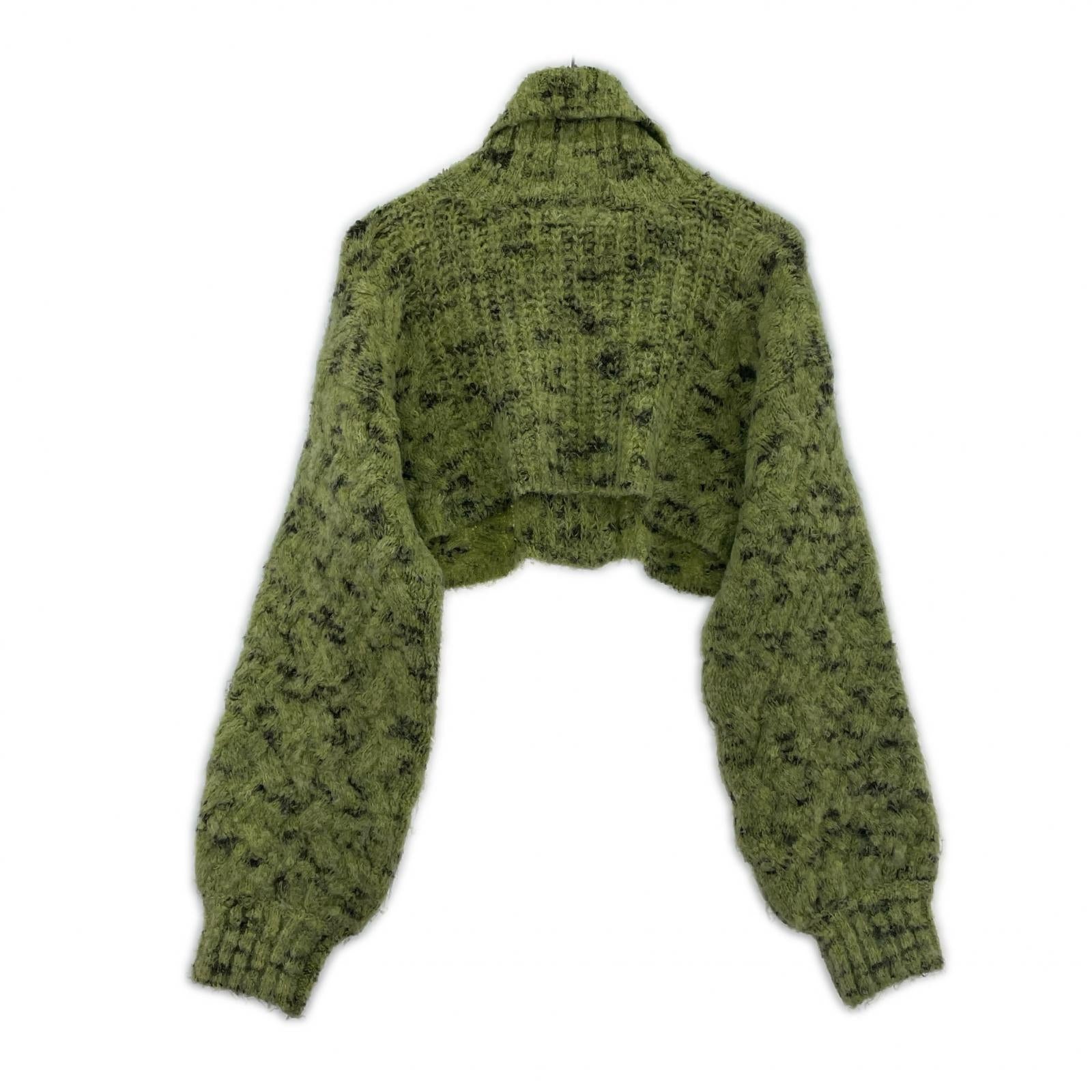 ニット UND 2WAY LOOP YARN SHORT KNIT フリー