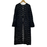 ワンピース 2WAY GEOMETRIC LACE LONG TOP ネイビー フリー ブラック