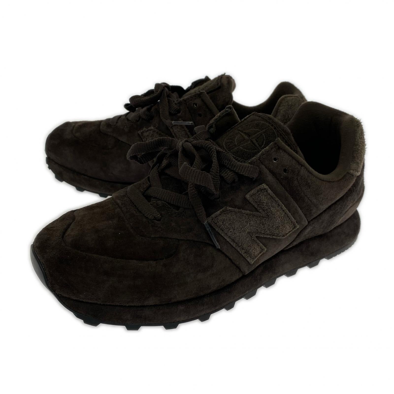 スニーカー ×Stone Island 574 Legacy Ghost ダークブラウン 26cm (US8 UK7 1/2 EU42)