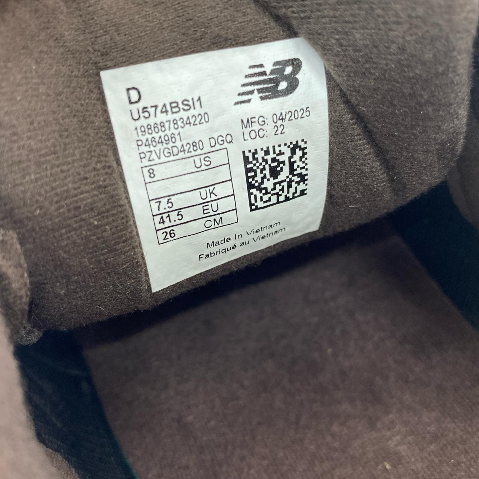 スニーカー ×Stone Island 574 Legacy Ghost ダークブラウン 26cm (US8 UK7 1/2 EU42)
