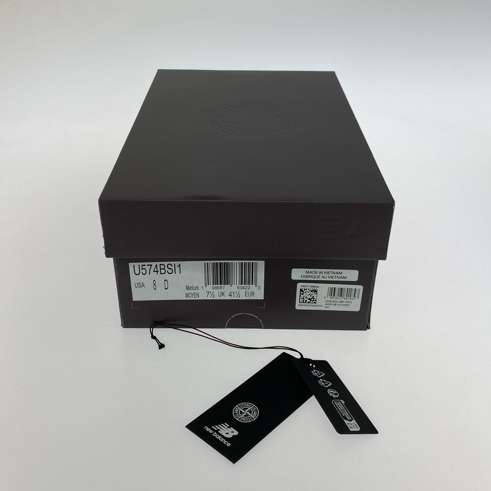 スニーカー ×Stone Island 574 Legacy Ghost ダークブラウン 26cm (US8 UK7 1/2 EU42)