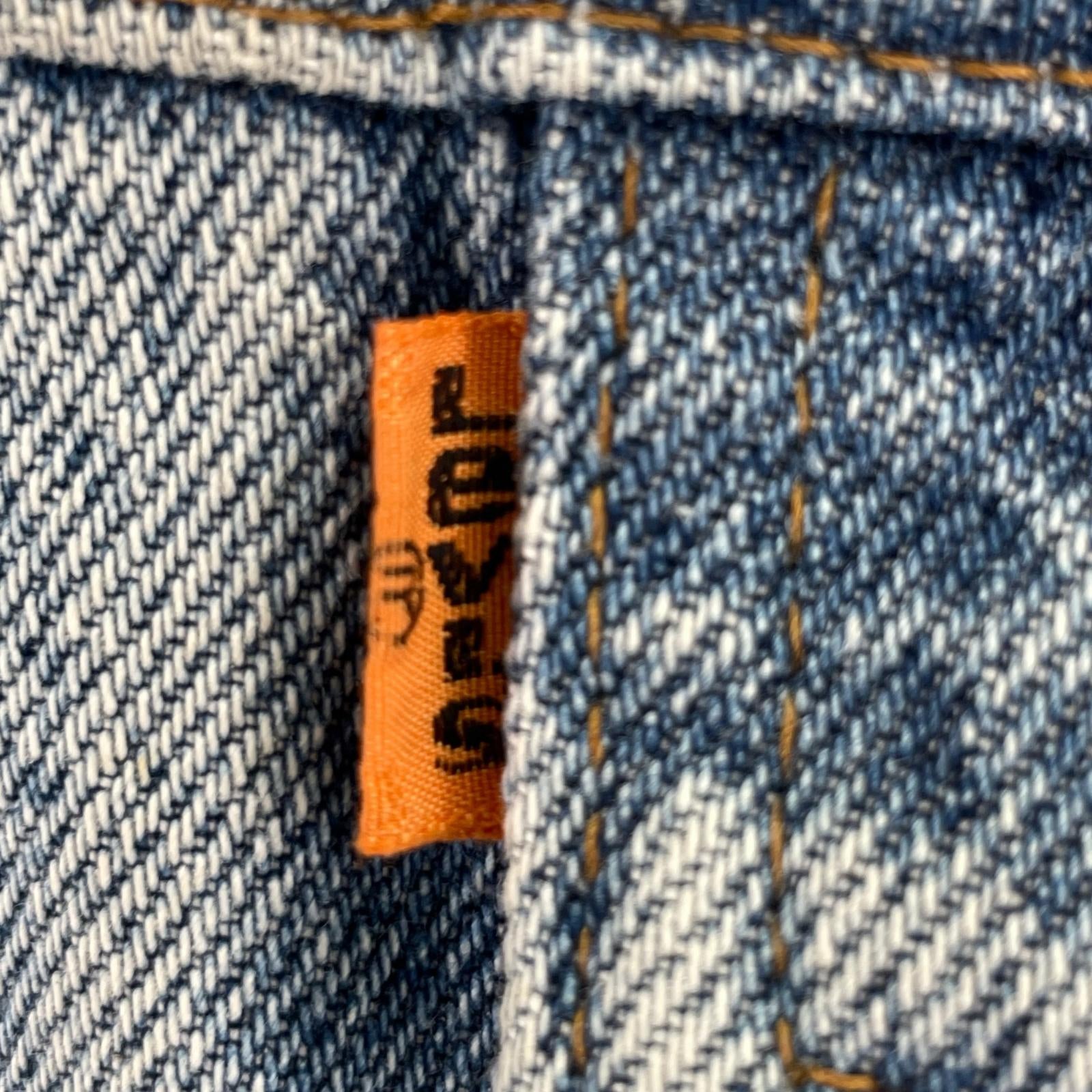 デニムジャケット 70649-0217 オレンジタブ M ブルー