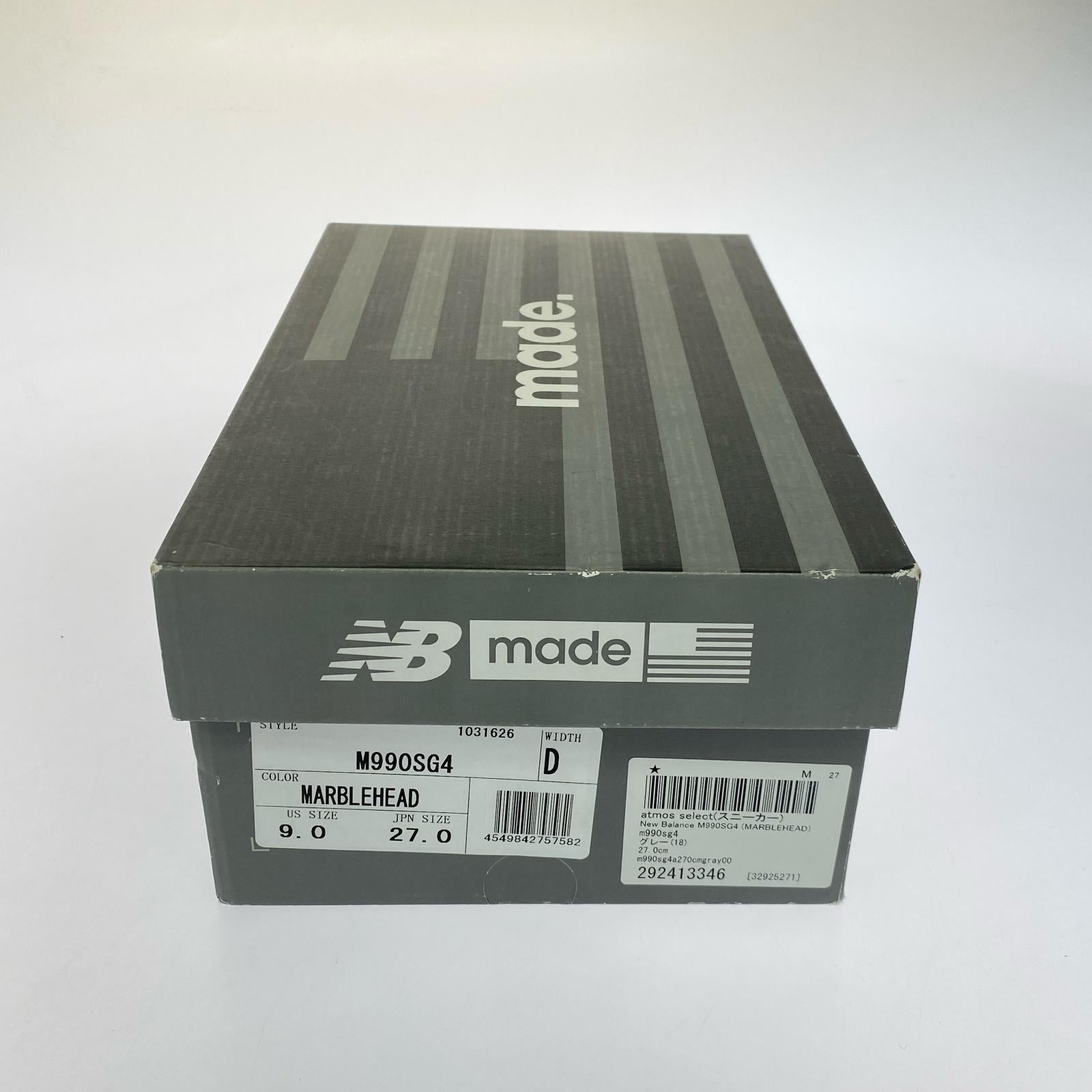 スニーカー M990SG4 27.0cm 27cm (US9 UK8 1/2 EU44) グレー