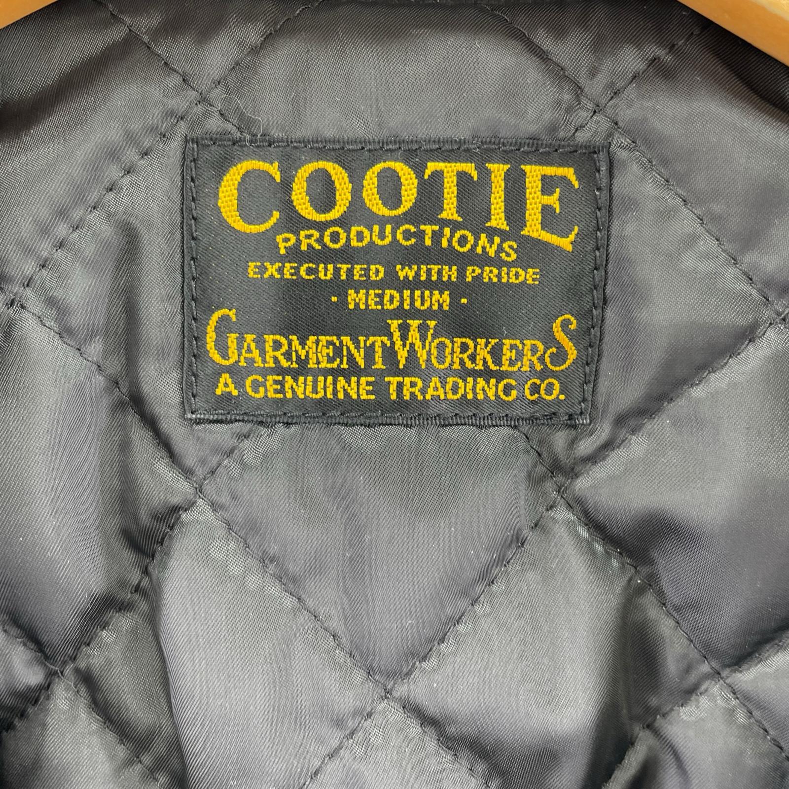 ライダースジャケット COOTIE スエードダブルライダースジャケット 黒 (M) M ブラック
