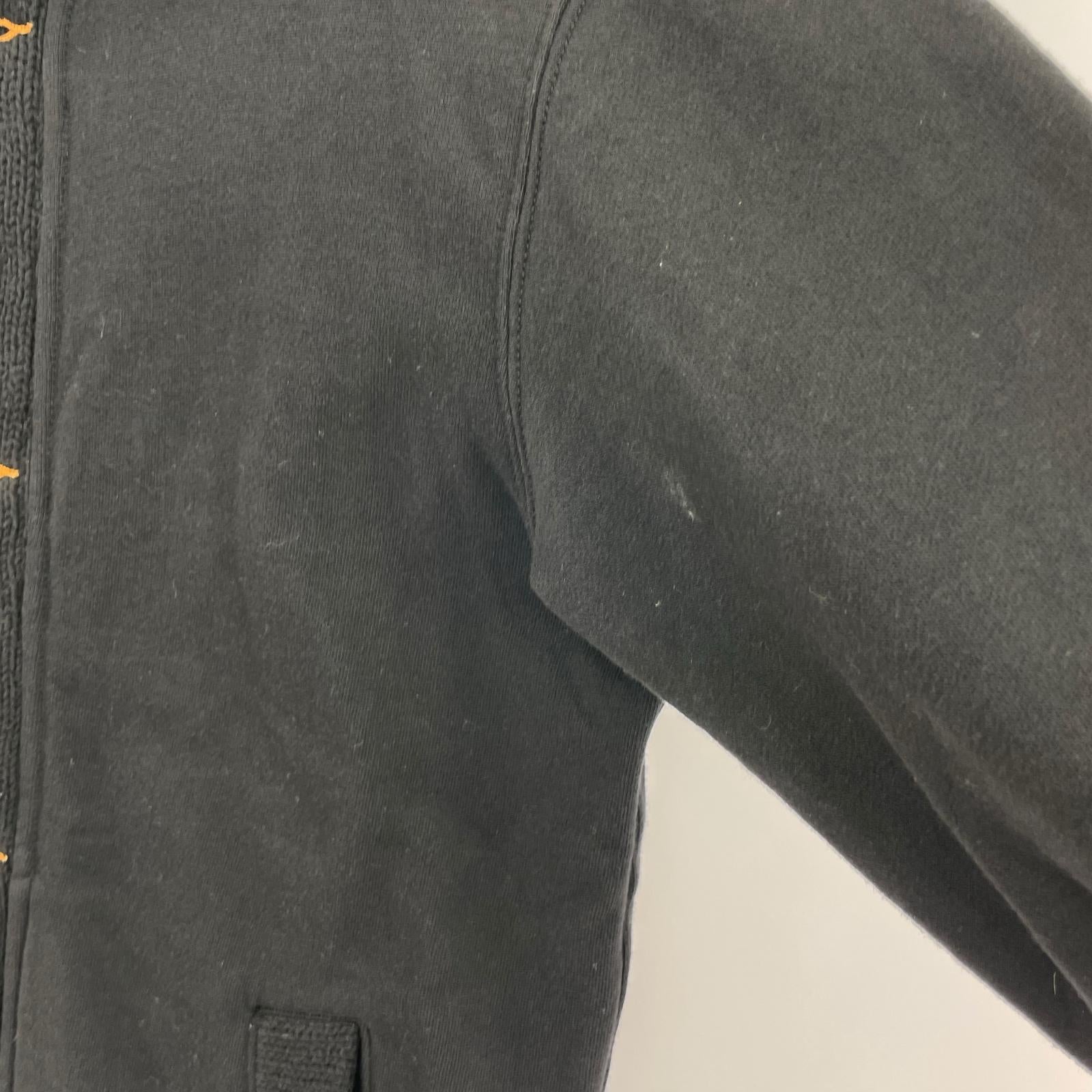ジャケット GAIJIN MADE スタンドネックニット切替ジャケット 黒 S ブラック