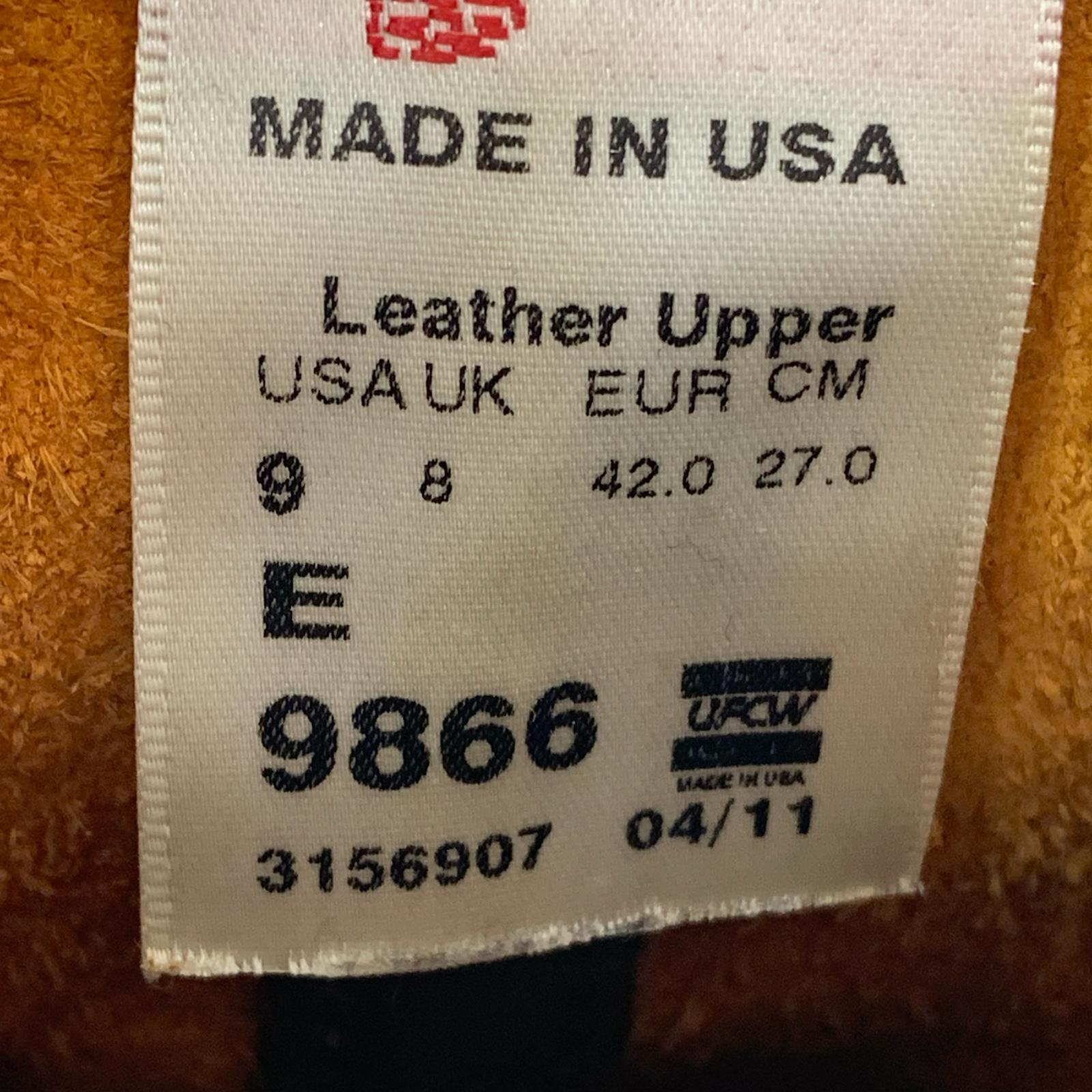 ブーツ 9866 ペコスブーツ 9E 27cm (US9 UK8 1/2 EU44) ブラウン