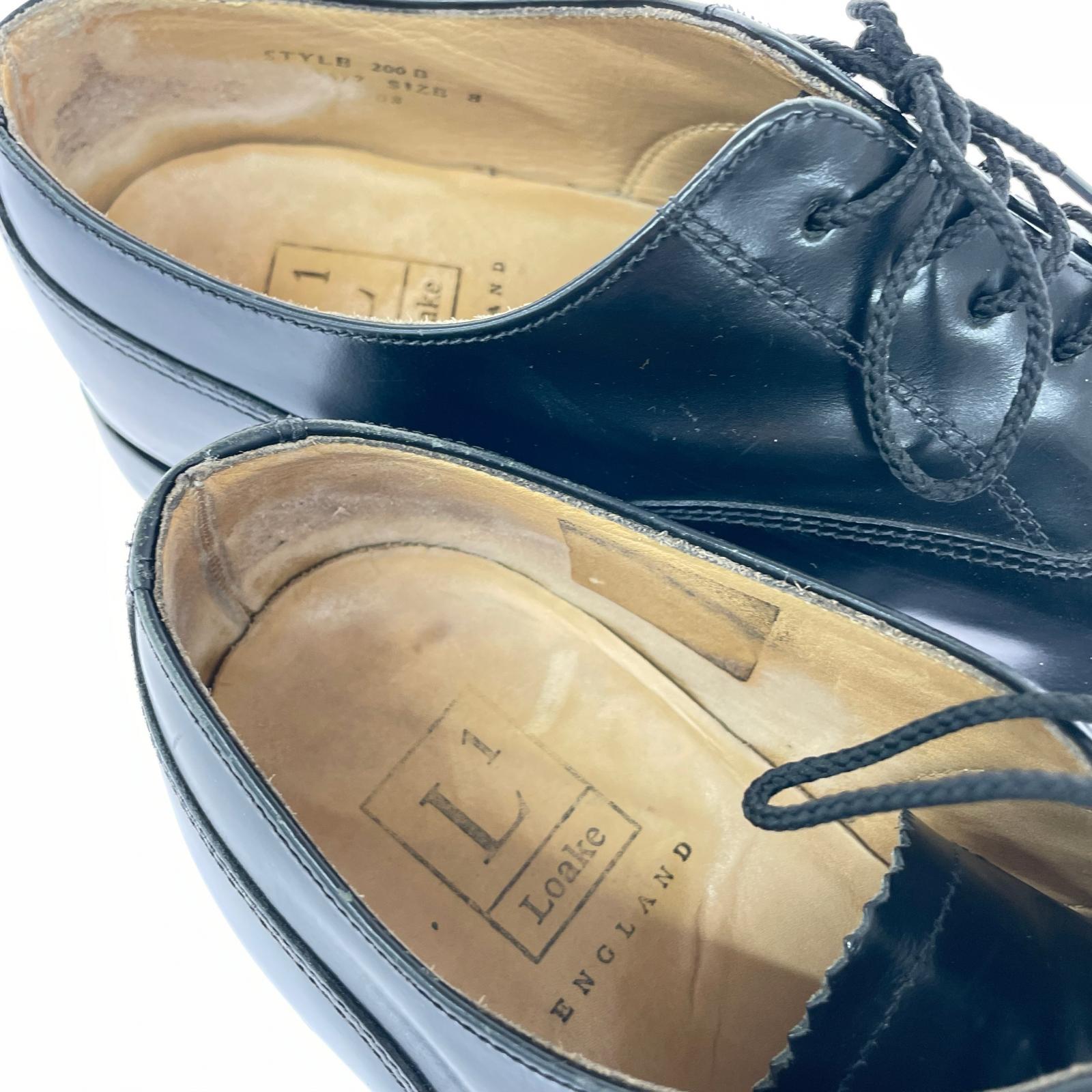 シューズ Loake ストレートチップシューズ 200B 黒 (26) 26cm (US8 UK7 1/2 EU42) ブラック