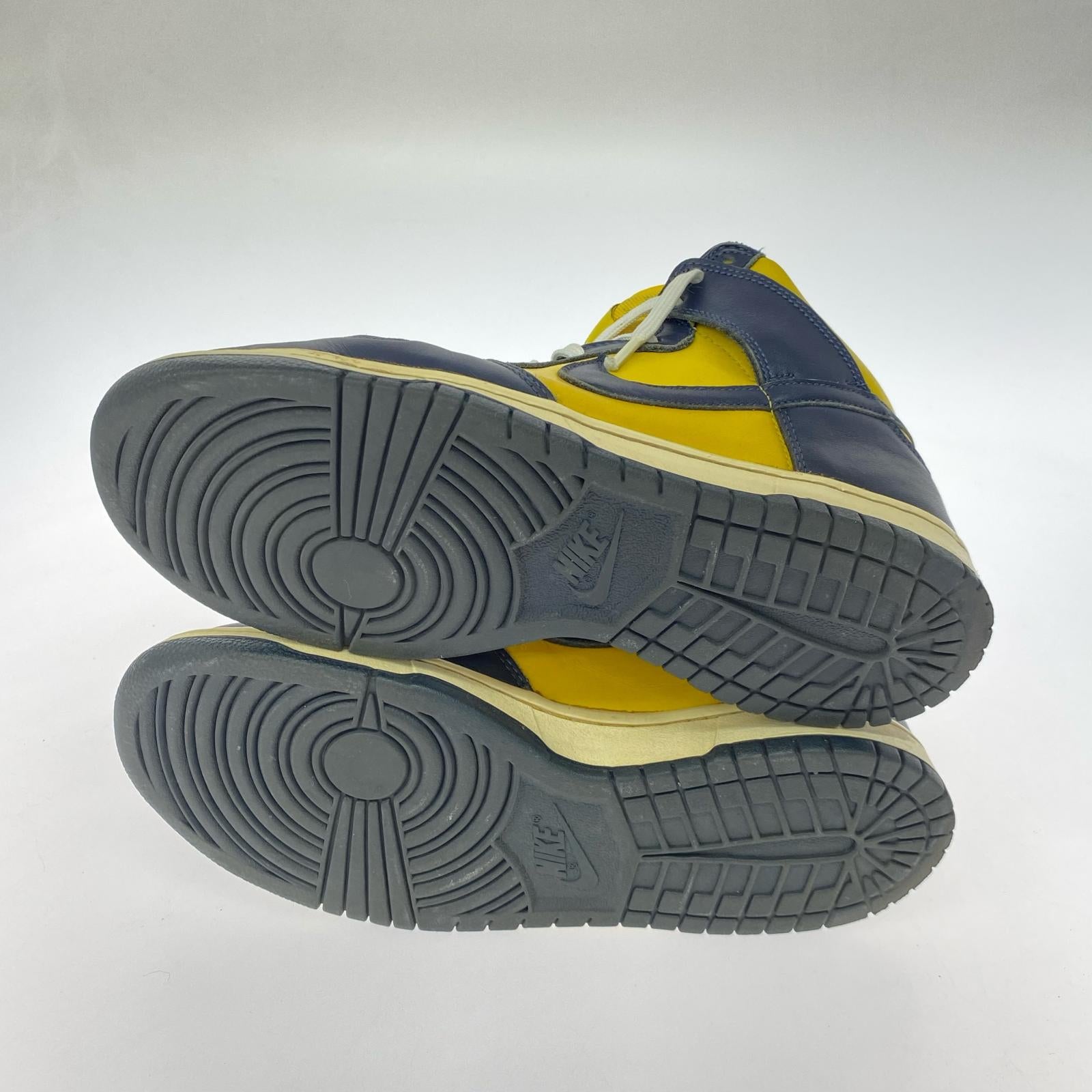 スニーカー dunk hi イエロー×ネイビー 27cm 27cm (US9 UK8 1/2 EU44)