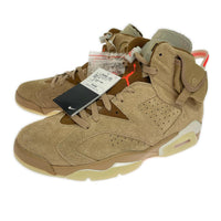 スニーカー Travis Scott Air Jordan 6 British Khaki 27.5cm (US9 1/2 UK9 EU45) ベージュ