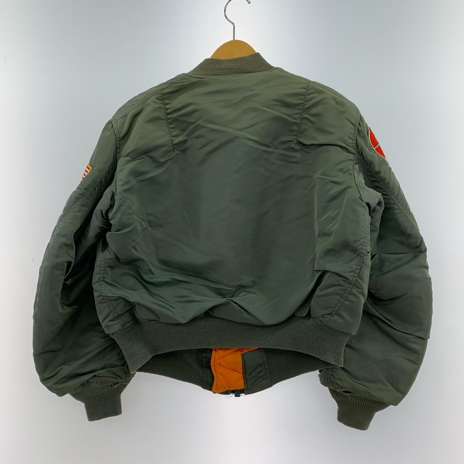 ジャケット USA製 MA-1 MIL-J-8279D(DSA100-69-C-012319 JULY 1968) 復刻モデル-M M カーキ