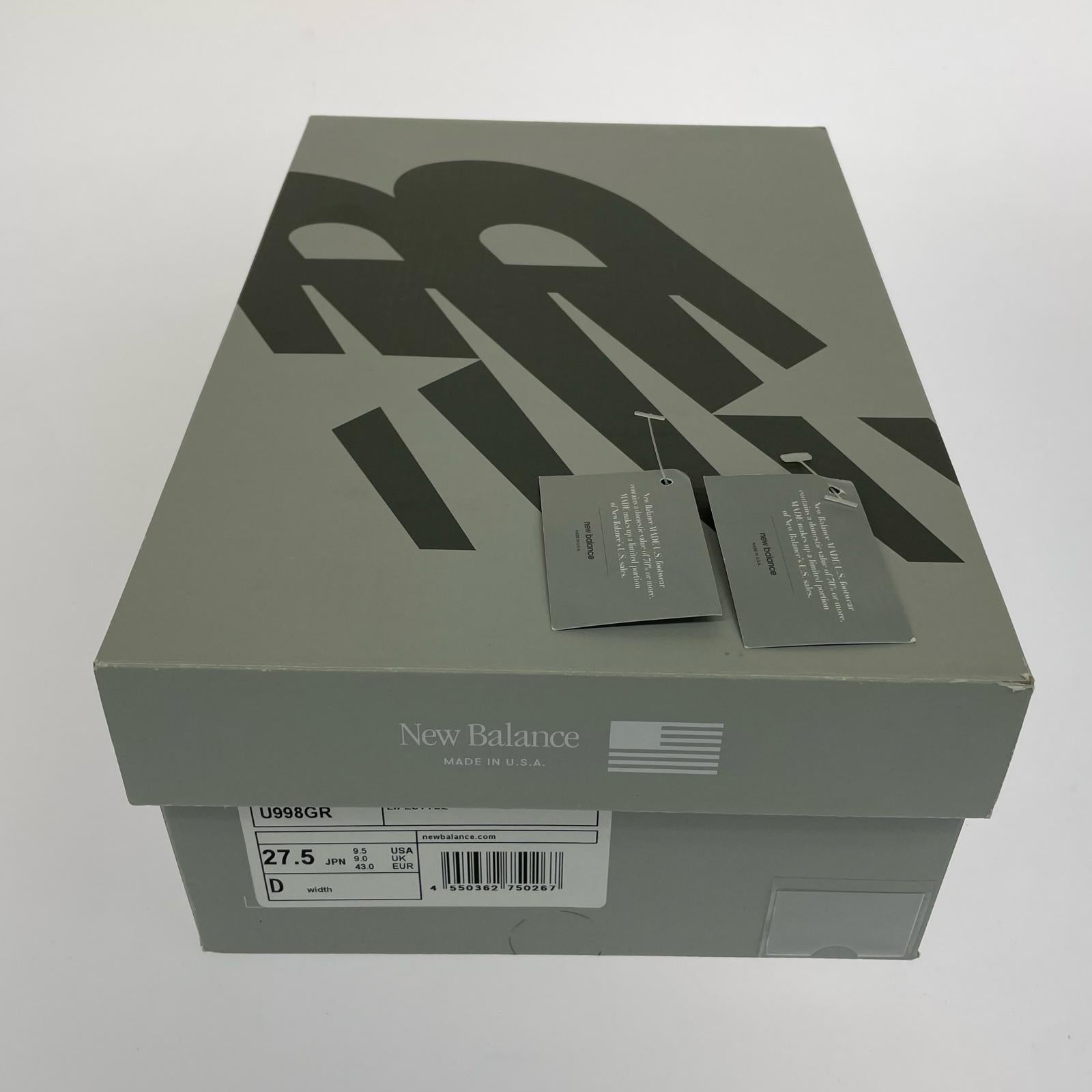 スニーカー NEW BALANCE スニーカー 27.5cm (US9 1/2 UK9 EU45) グレー