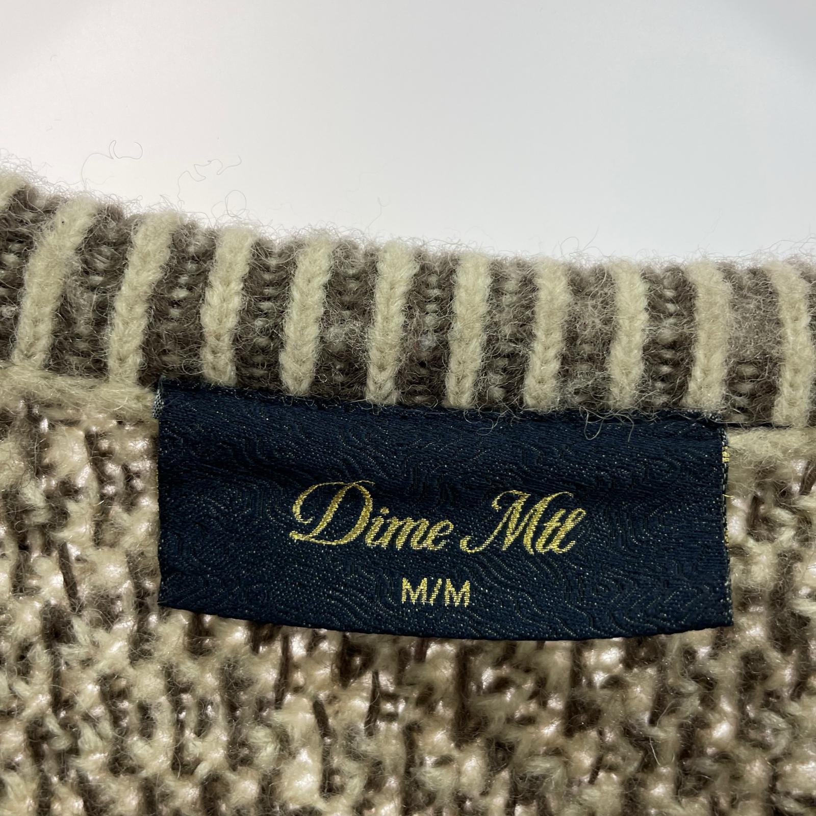 ニット DIME MOHAIR WAVE KNIT M M ブラウン