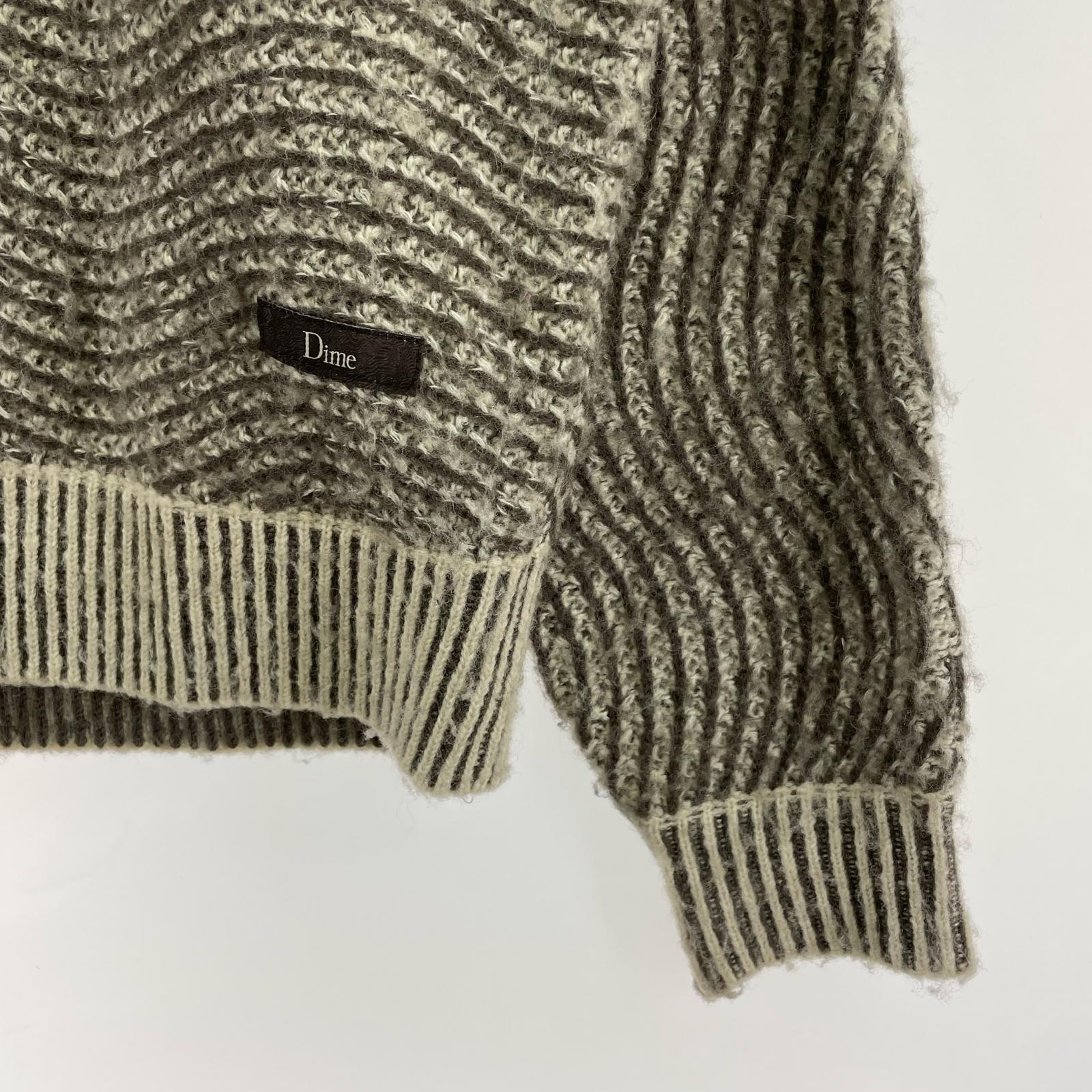 ニット DIME MOHAIR WAVE KNIT M M ブラウン