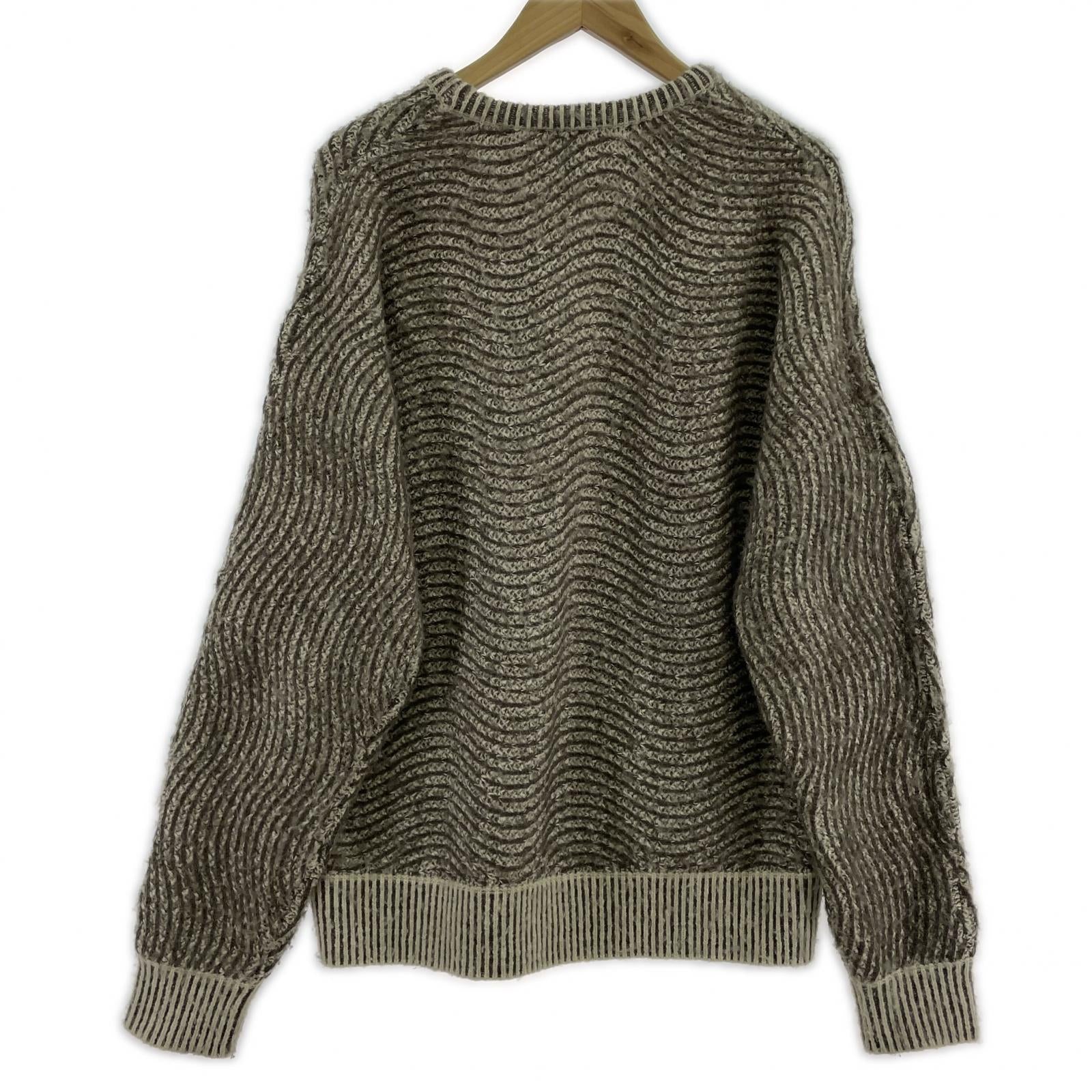 ニット DIME MOHAIR WAVE KNIT M M ブラウン